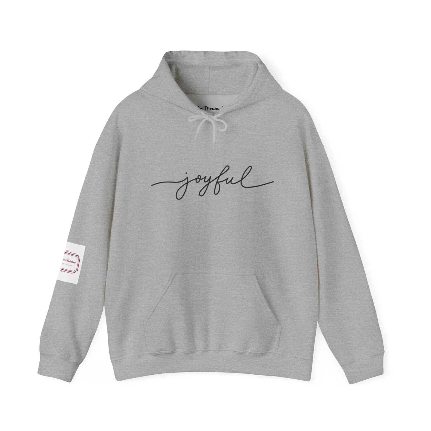 Christmas Joyful Unisex Hooded Sweatshirt - Cozy Literary Apparel - The Dreamer's Bookshop.