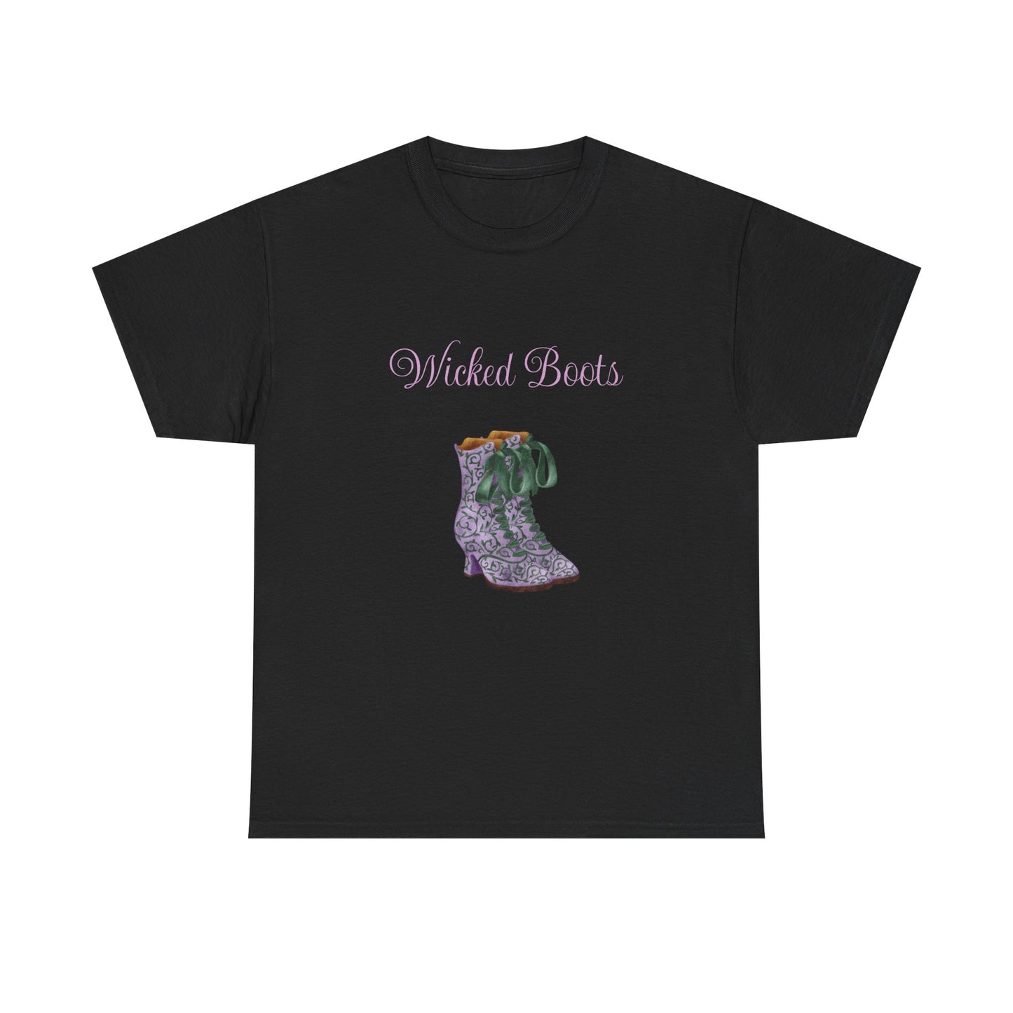 Wicked Boots Graphic Tee - Unisex Heavy Cotton T-Shirt for Nature Lovers