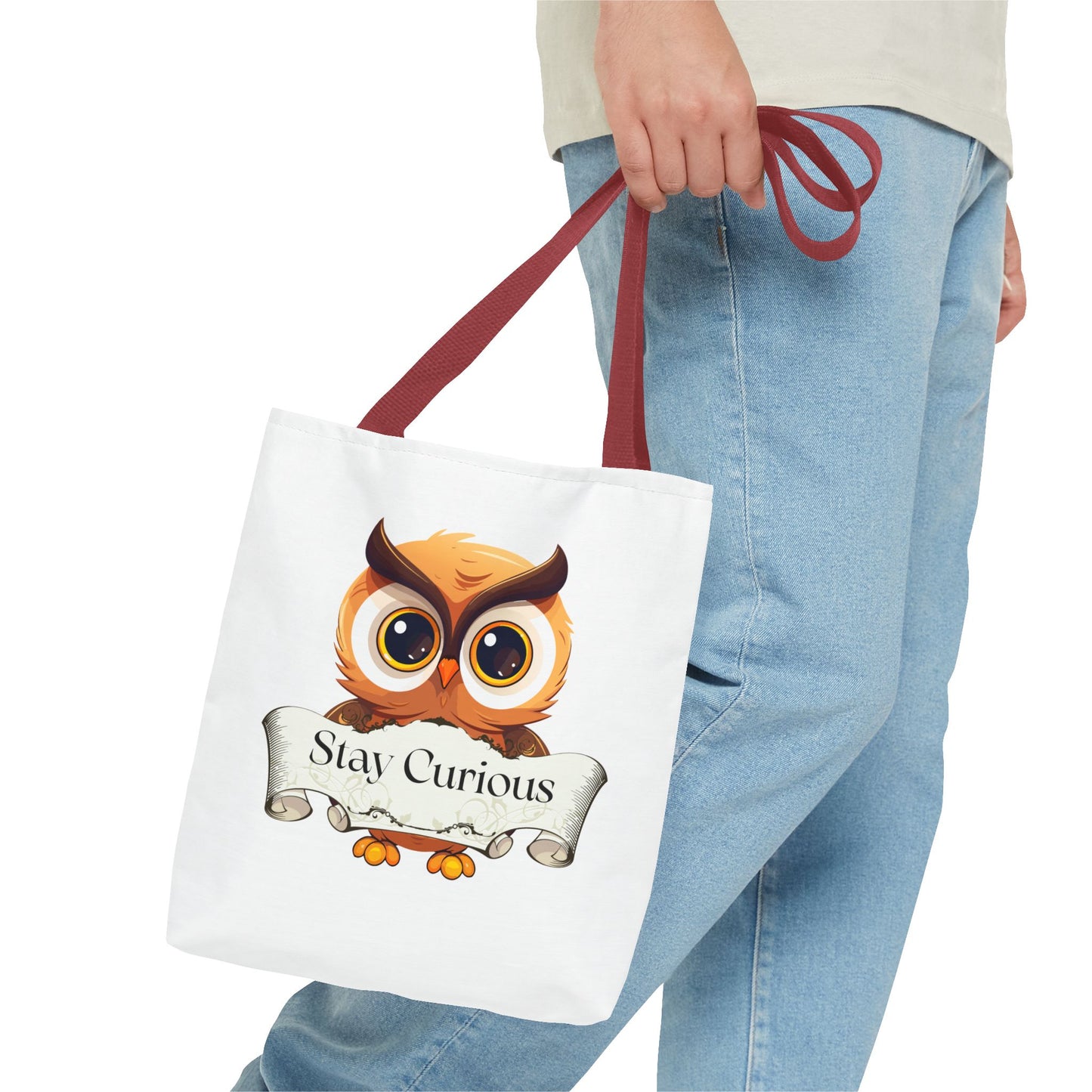 Literary Tote Bag - Stay Curous - The Dreamer's Bookshop Designs