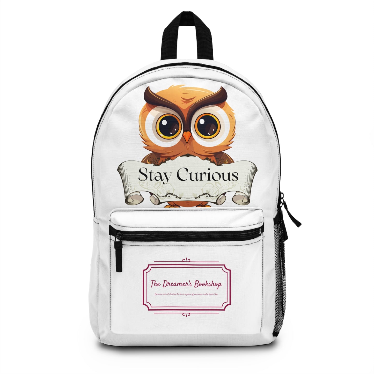 Literary Journey Backpack - Book Lover's Accessory "Stay Curious"