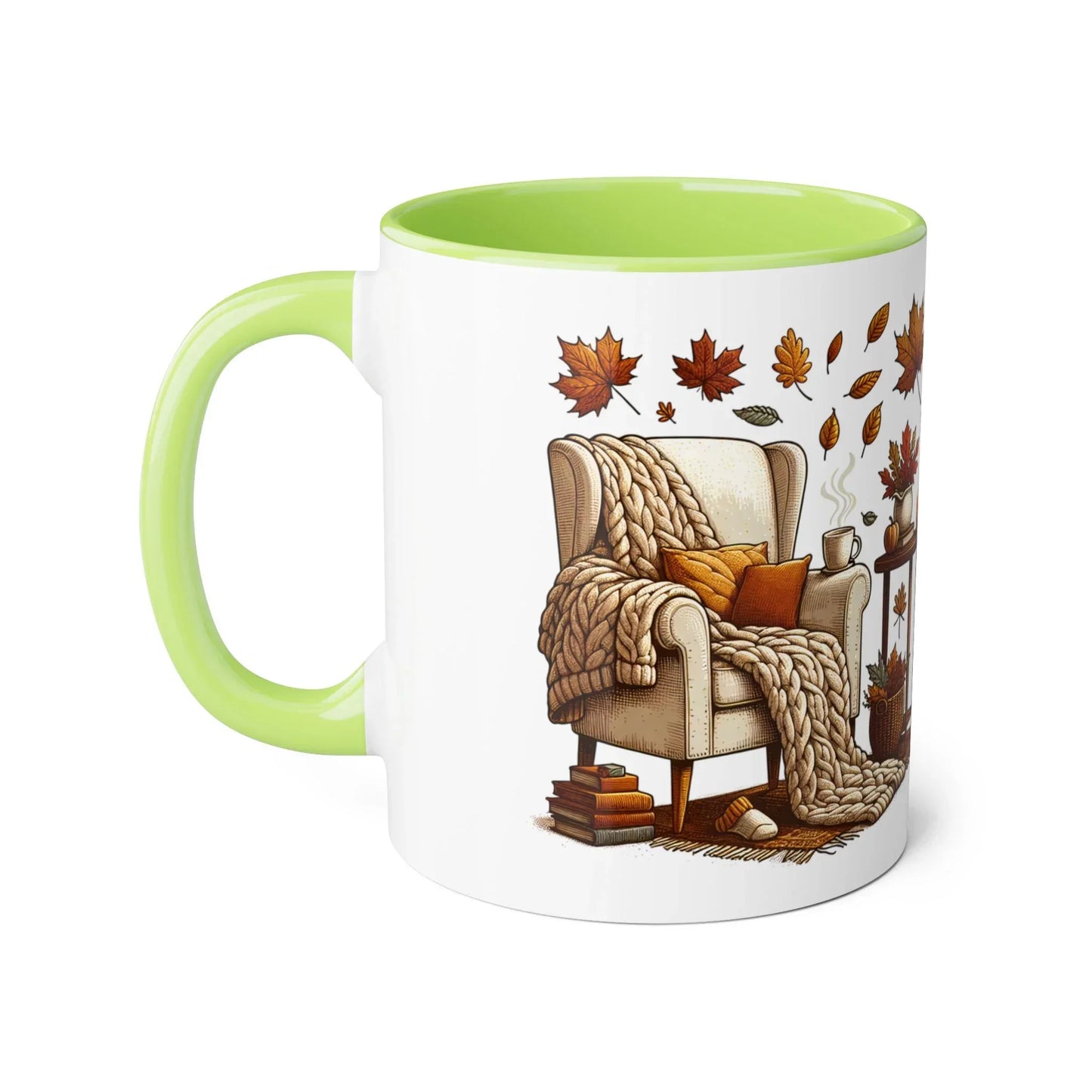 The Cosiness of Fall - 11oz Cup for Booklovers - The Dreamer's Bookshop.