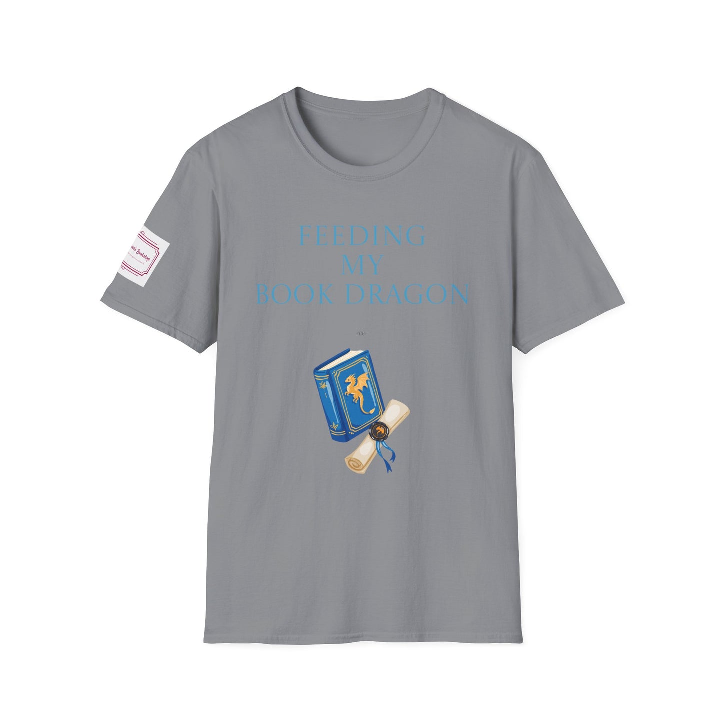 Unisex Softstyle T-Shirt - 'Book Dragon'