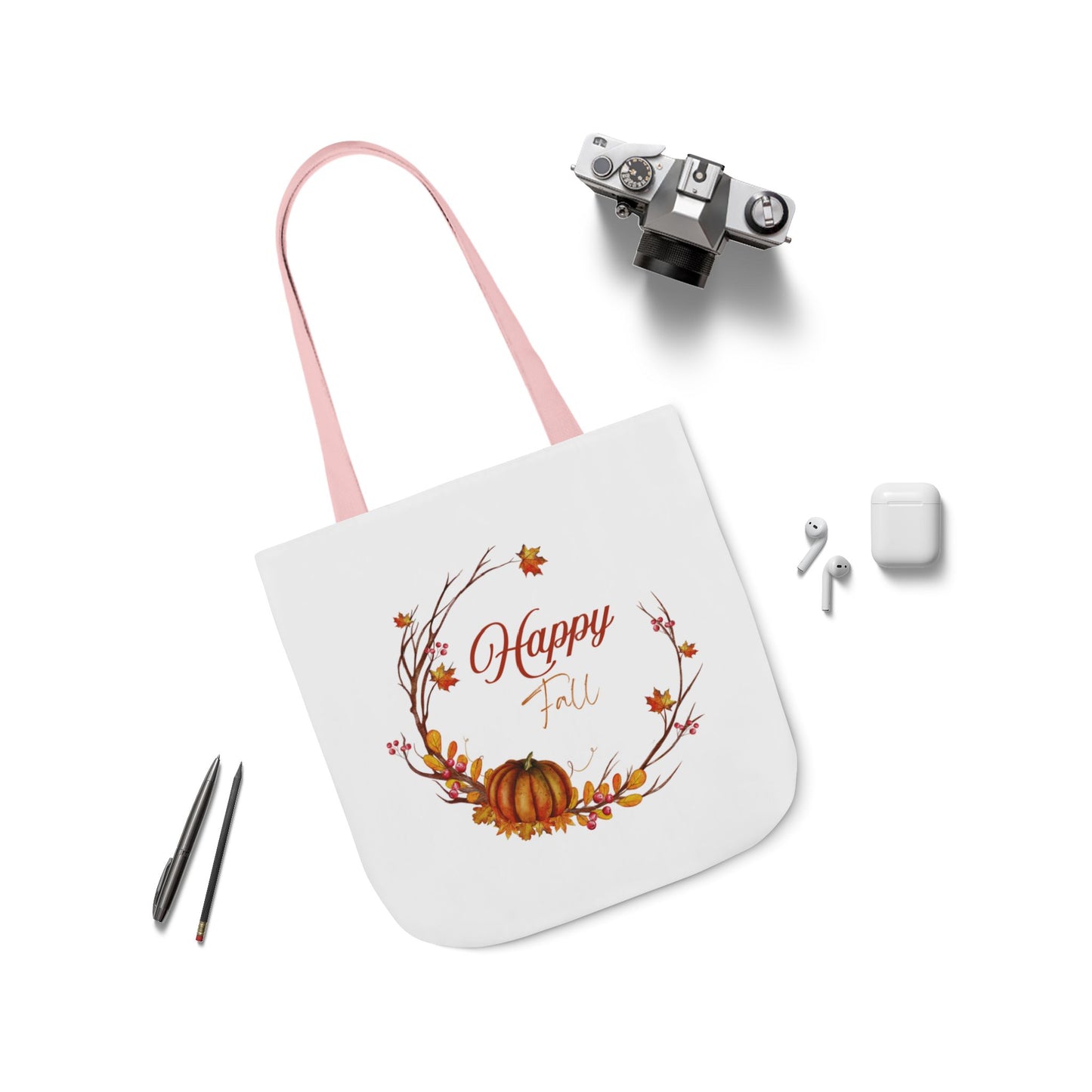 Happy Fall Tote Bag - Perfect for Book Lovers & Indie Authors