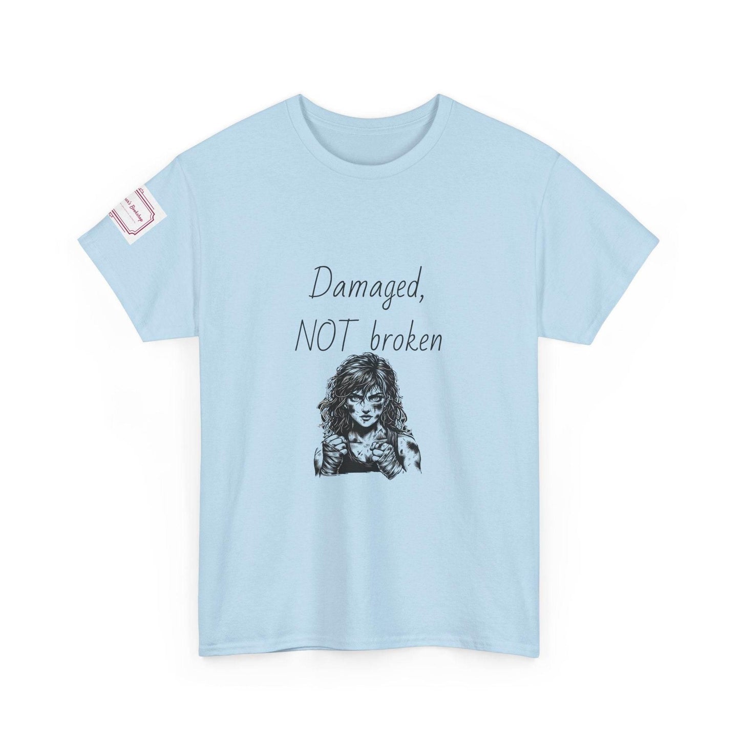 Damaged, NOT broken - Inspirational Unisex Heavy Cotton Tee - The Dreamer's Bookshop.