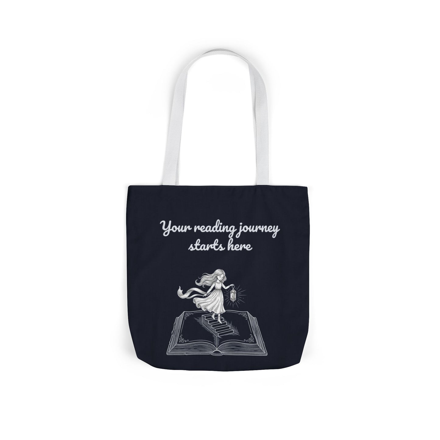 Whimsical Tote Bag - "Reading Journey"
