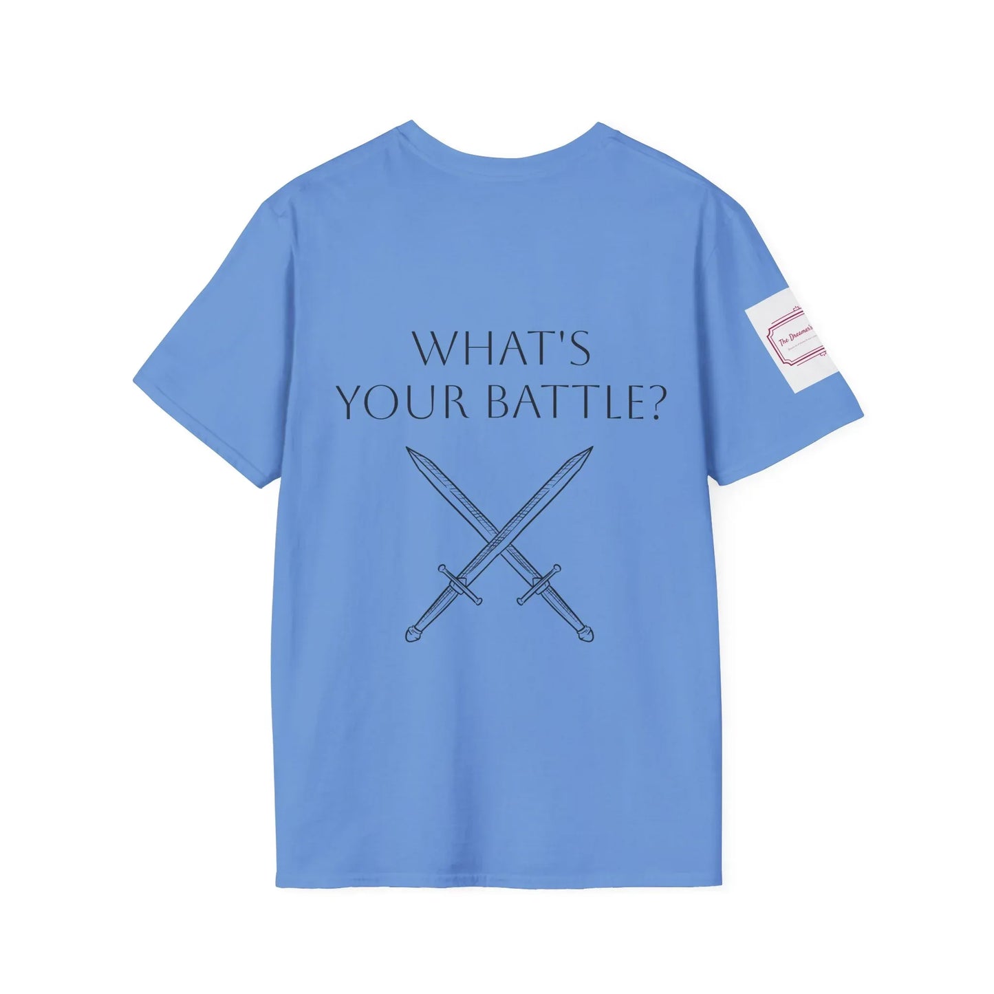 Anxiety Warrior Unisex Softstyle T-Shirt - Empowering Battle Against Mental Health - The Dreamer's Bookshop.