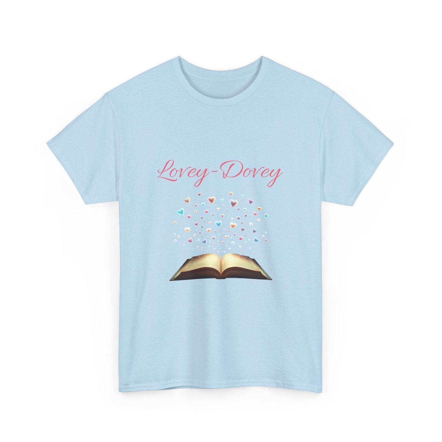Lovey-Dovey - Graphic Tee - Unisex Heavy Cotton T-Shirt for Book Lovers - The Dreamer's Bookshop.