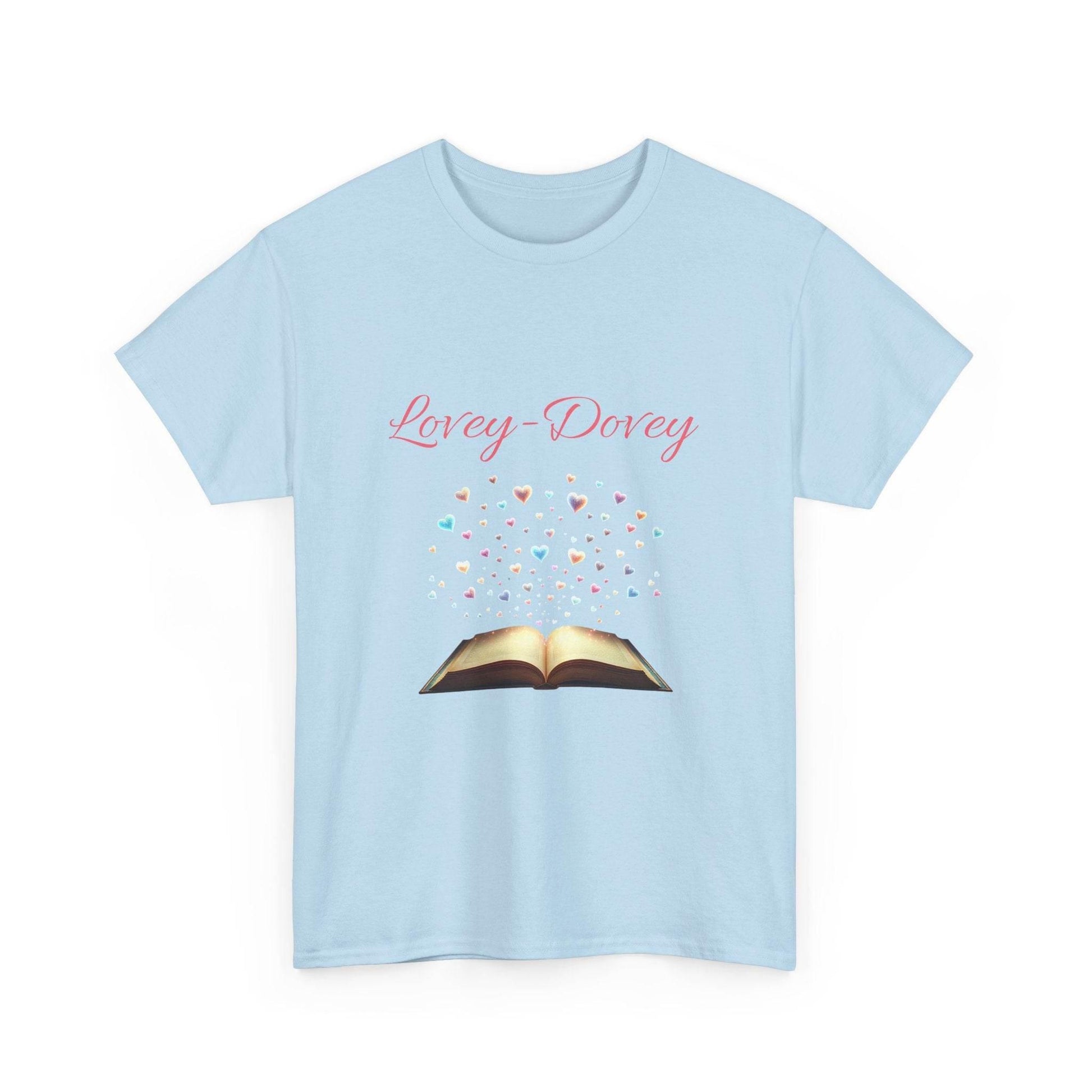 Lovey-Dovey - Graphic Tee - Unisex Heavy Cotton T-Shirt for Book Lovers - The Dreamer's Bookshop.