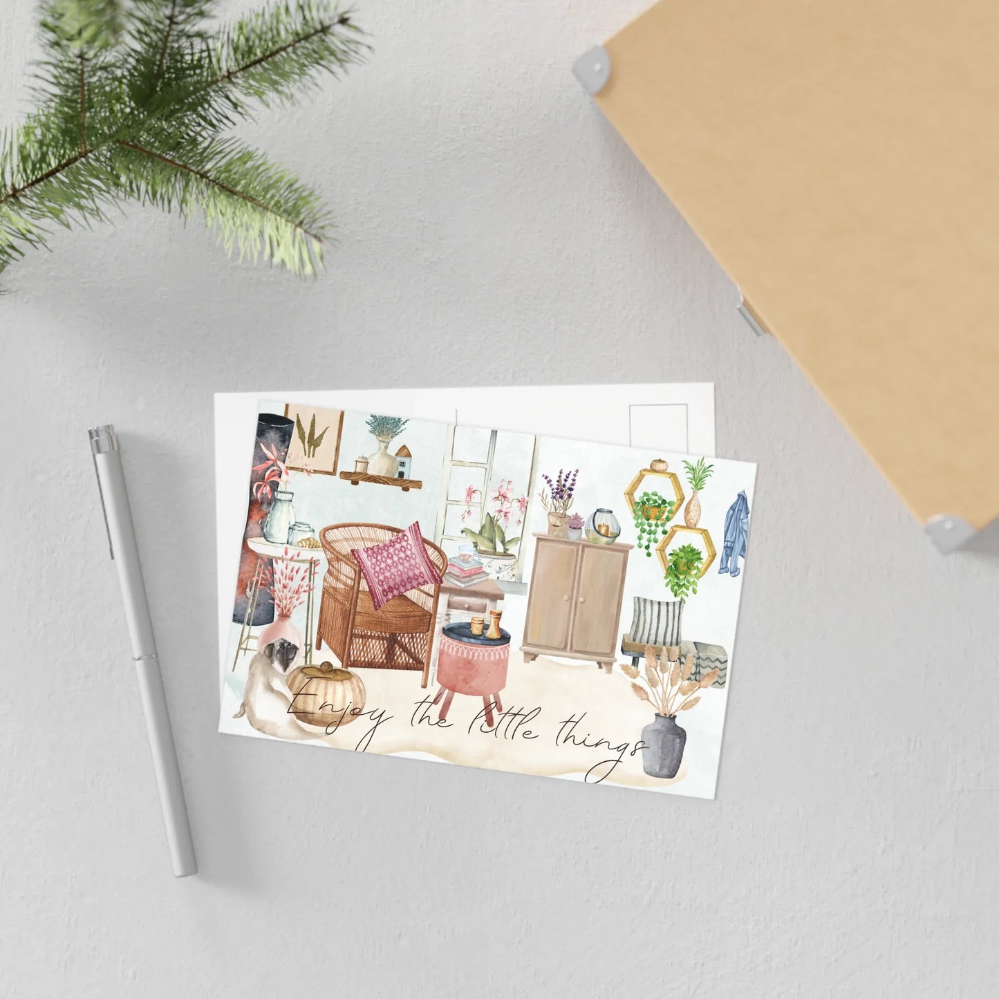 The Dreamer's Bookshop "Mugsie" Enjoy the Little Things Card - The Dreamer's Bookshop.
