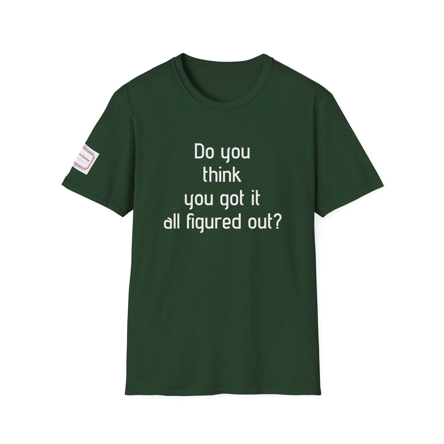 Inspirational Unisex Softstyle T-Shirt - 'Think Again' Motivational Design - The Dreamer's Bookshop.