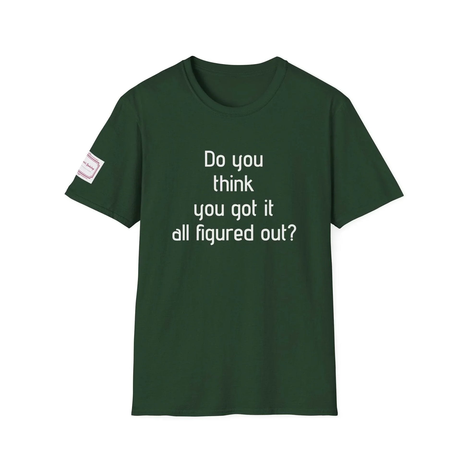 Inspirational Unisex Softstyle T-Shirt - 'Think Again' Motivational Design - The Dreamer's Bookshop.