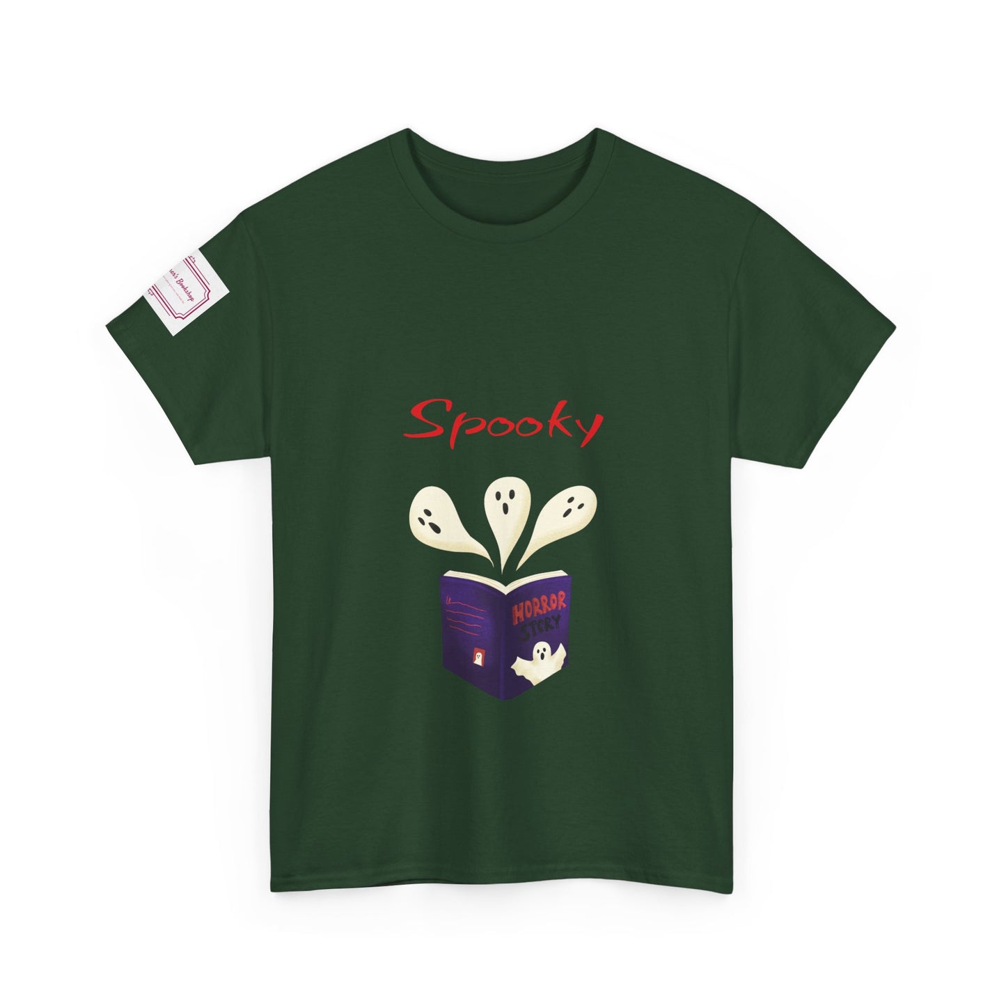 AU - Fiction - Unisex Heavy Cotton Tee - Spooky Books