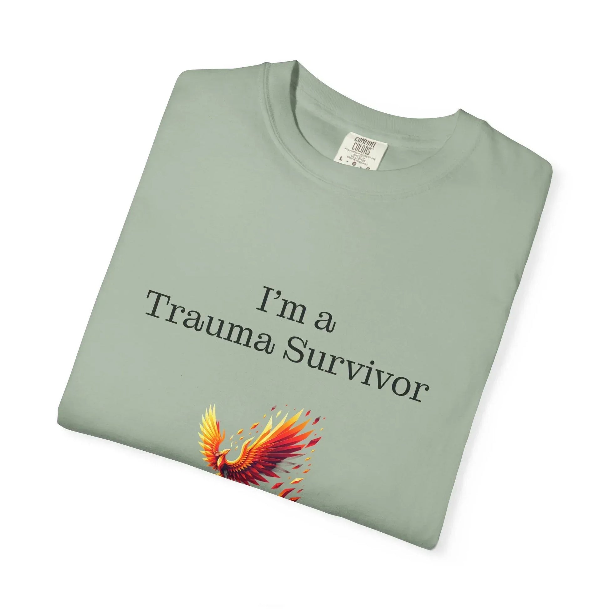 Trauma Survivor Unisex Garment-Dyed T-Shirt - Empowering Supportive Apparel - The Dreamer's Bookshop.