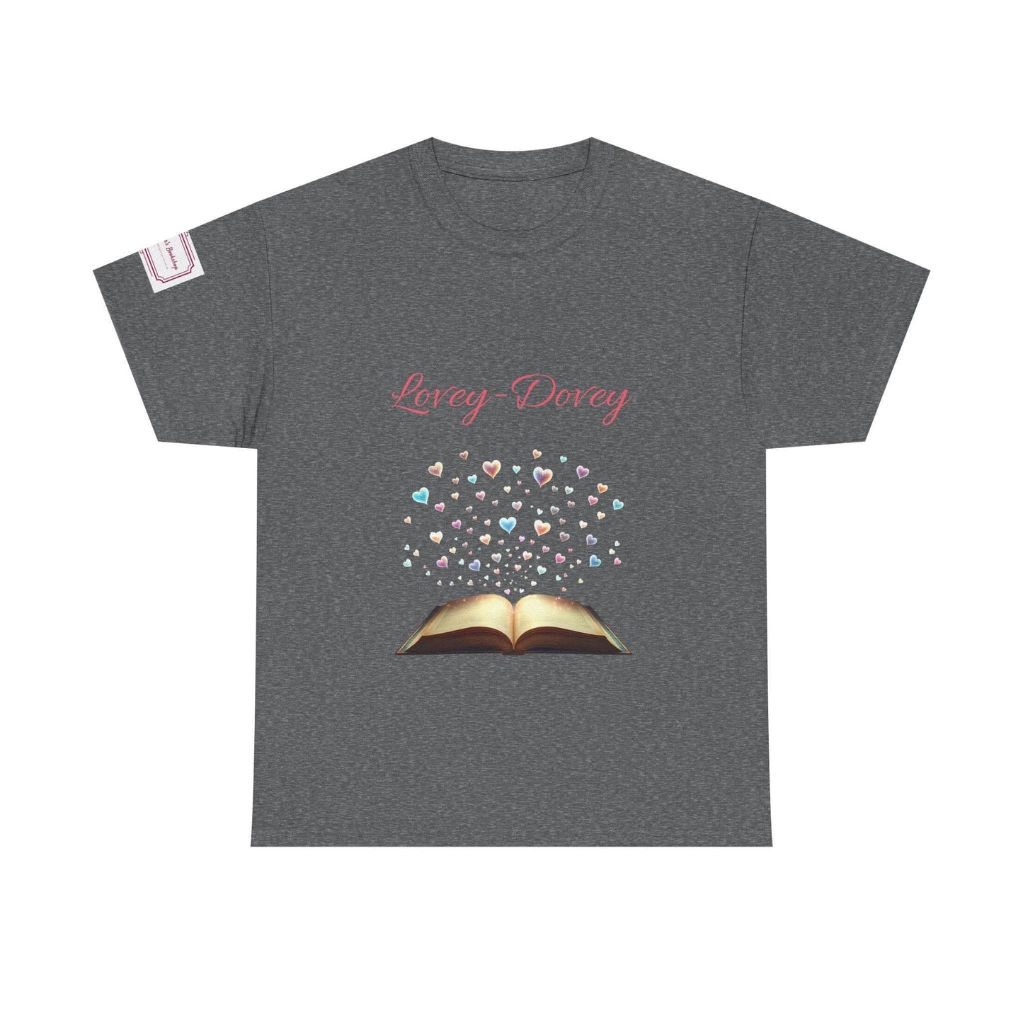 Lovey-Dovey - Graphic Unisex Heavy Cotton Tee - The Dreamer's Bookshop.