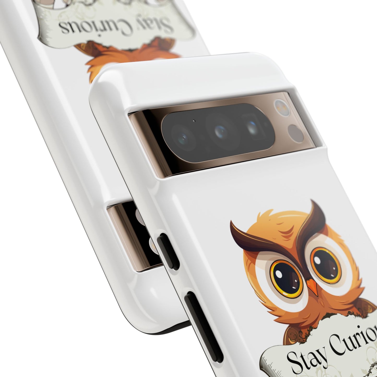 Google - Artistic Phone Case with Stay Curious - The Dreamer's Bookshop Design - Tough Cases