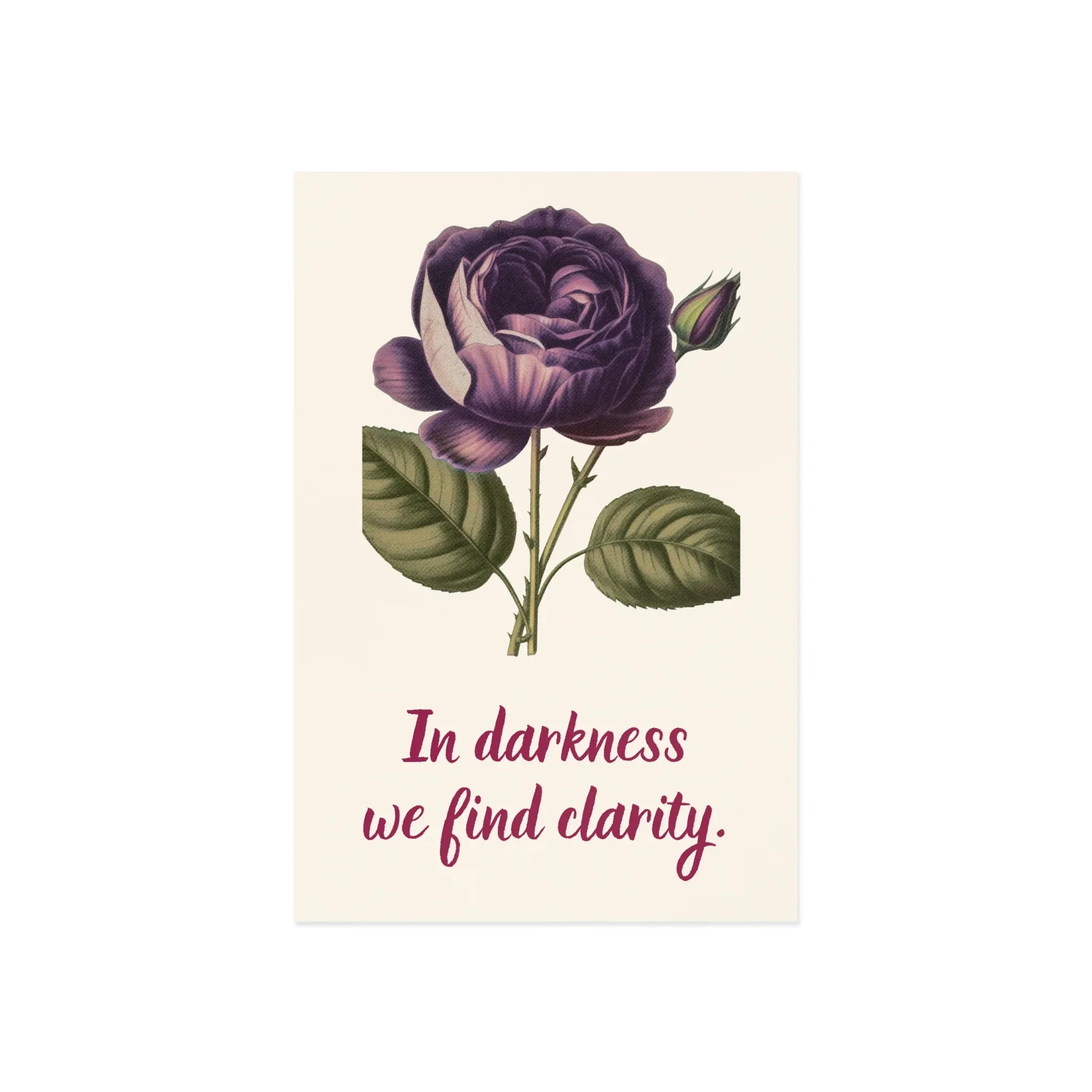 The Dreamer's Bookshop - Love Yourself Card "In darkness" - The Dreamer's Bookshop.