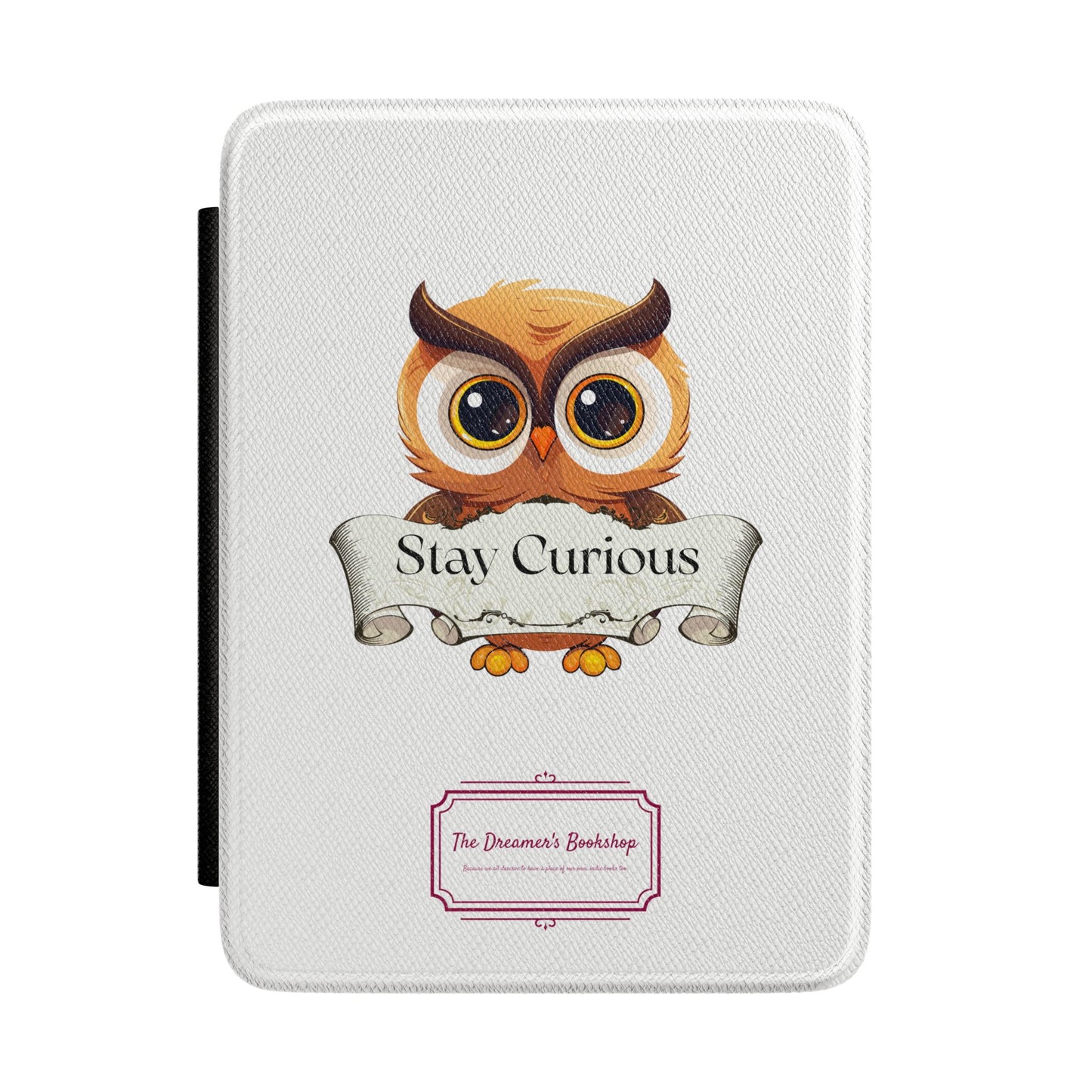 Kindle Case — Inspirational ‘Stay Curious’ Motivational E-Reader Cover