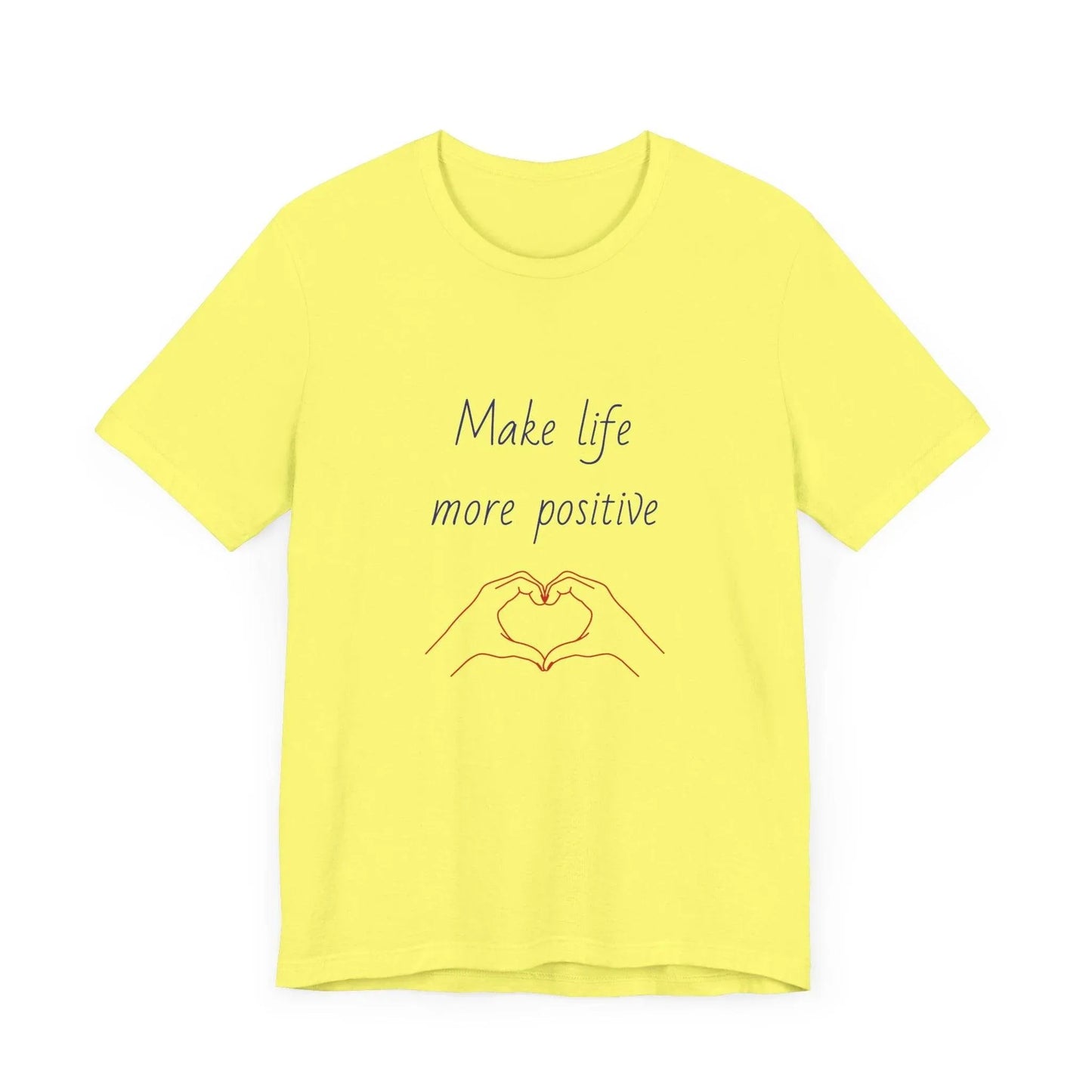 Positive Vibes Unisex Short Sleeve Tee - Make Life More Positive - The Dreamer's Bookshop.