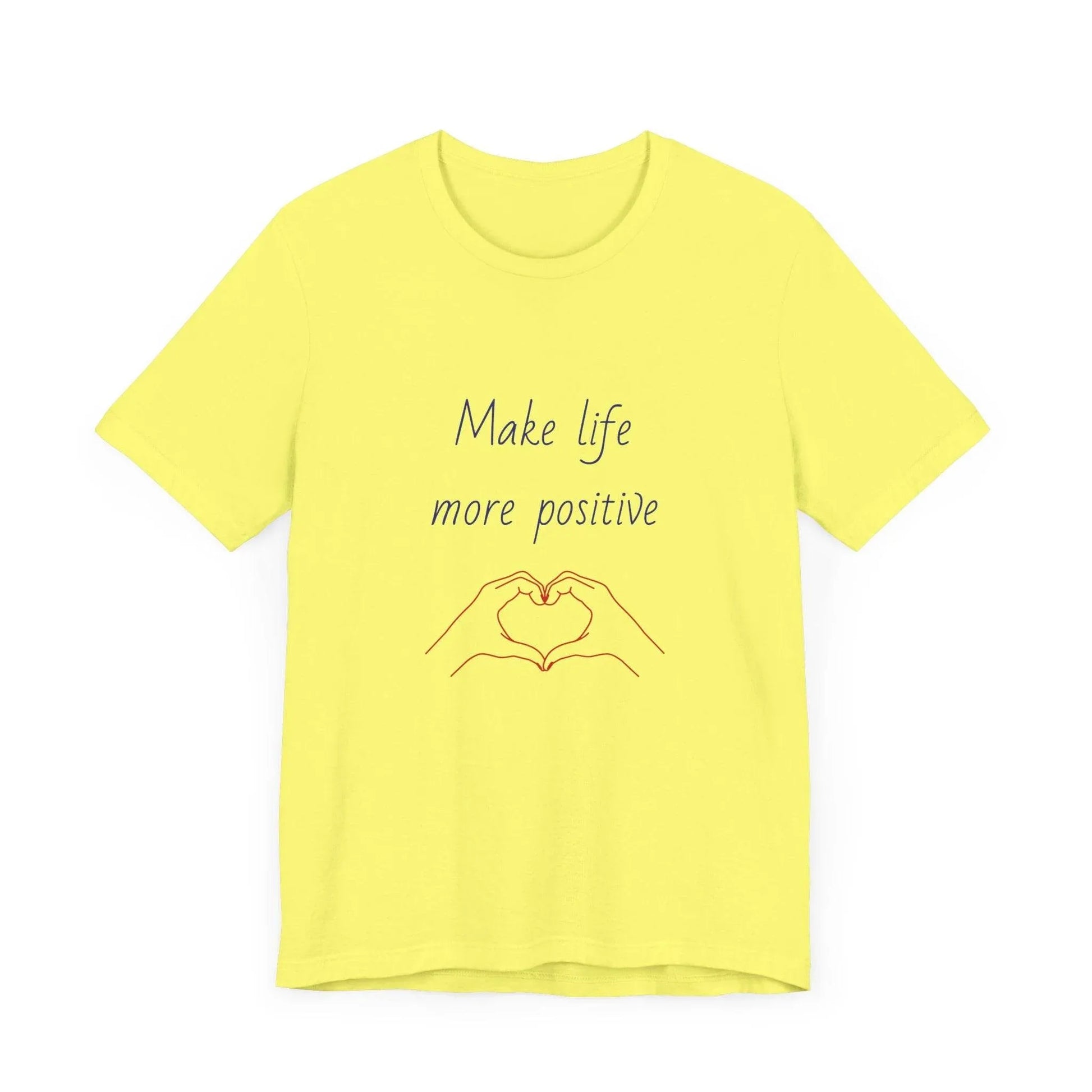 Positive Vibes Unisex Short Sleeve Tee - Make Life More Positive - The Dreamer's Bookshop.