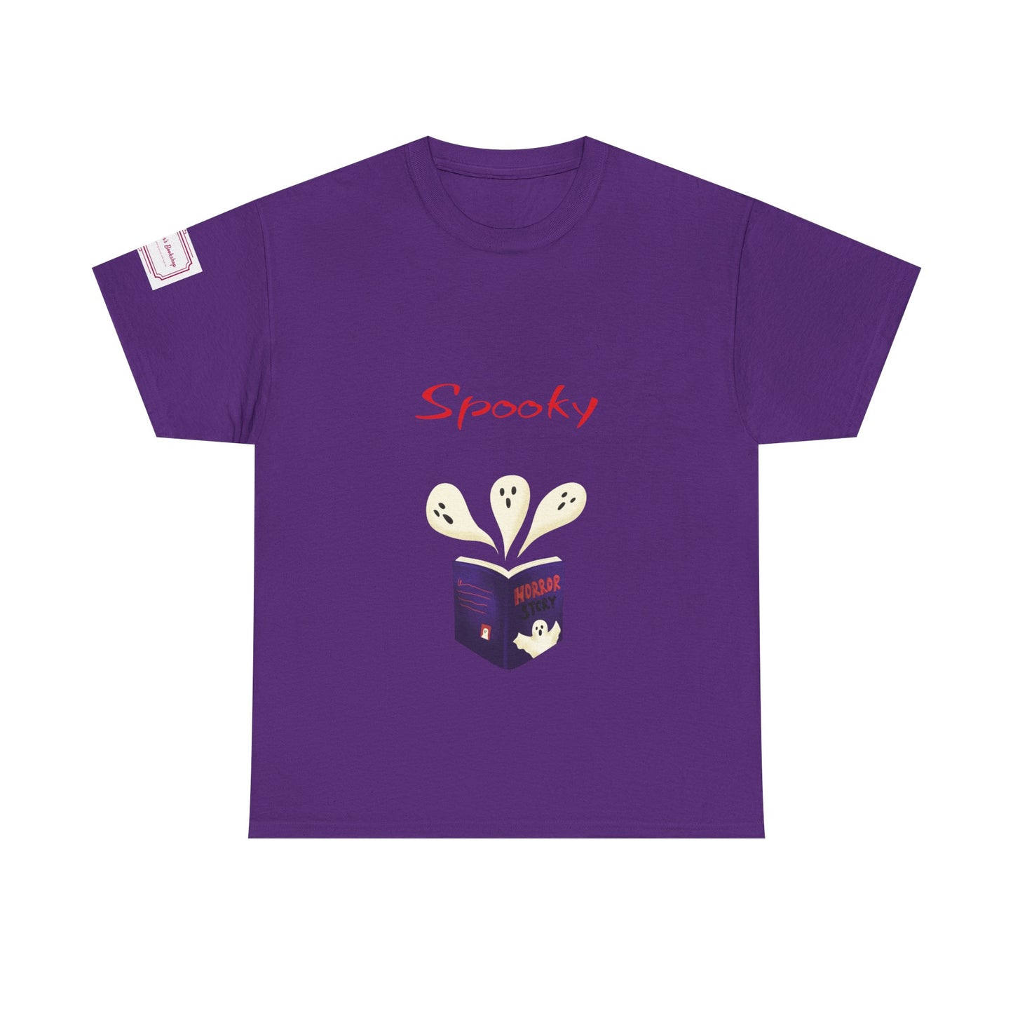 US (Ww) Fiction - Graphic Unisex Heavy Cotton Tee - Spooky Books