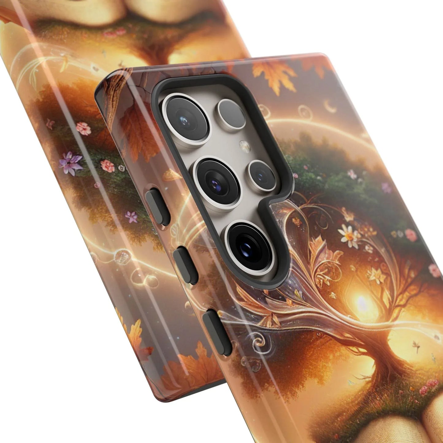 Nature-Inspired iPhone & Samsung Phone Case with Tree of Life Design - The Dreamer's Bookshop.