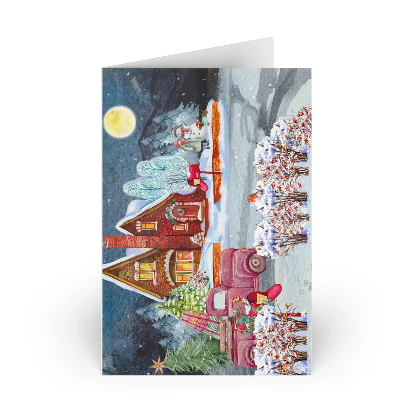 The Dreamer's Bookshop "Winter Suburbs" Christmas Card - The Dreamer's Bookshop.