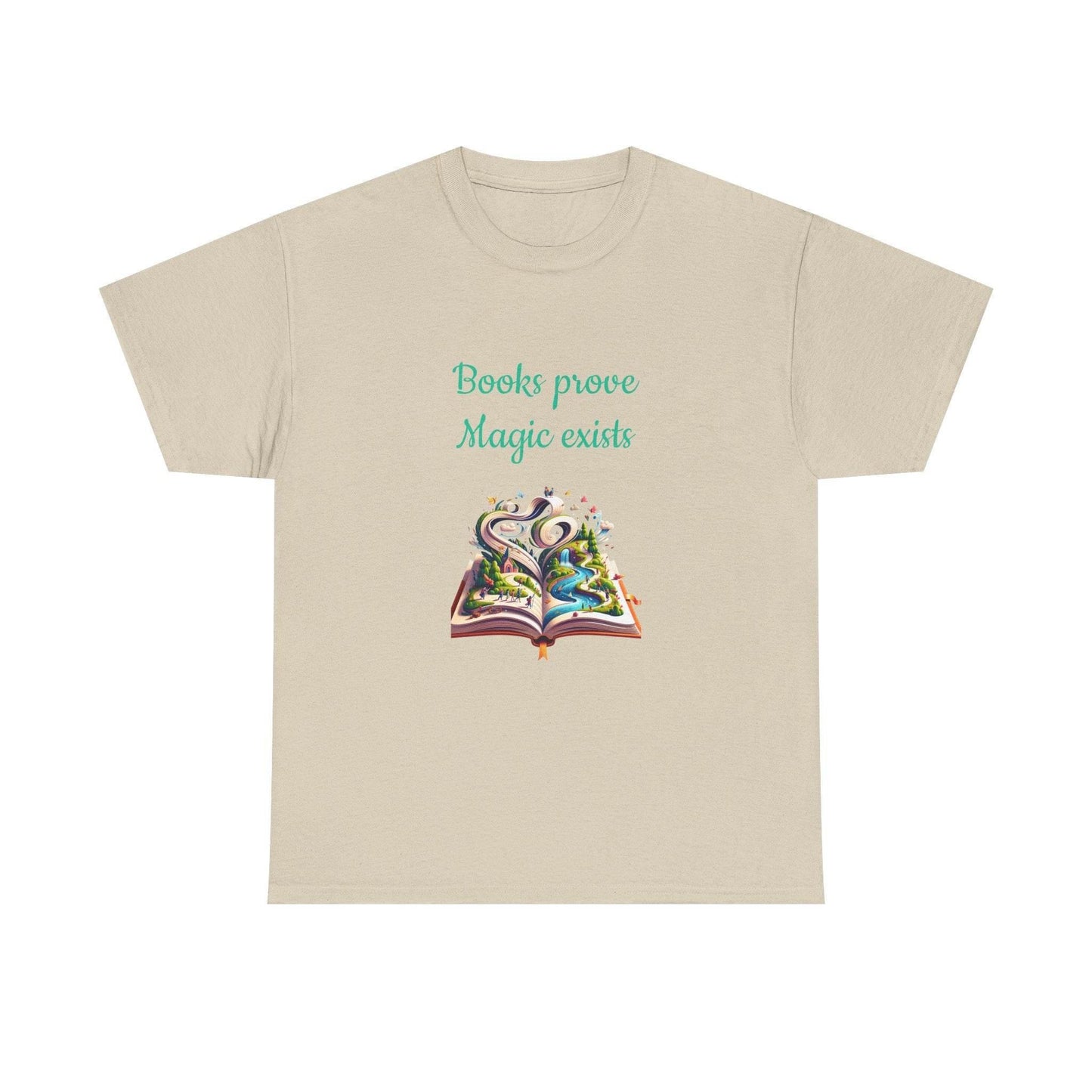 Magic exists - Unisex Heavy Cotton Tee for Book Lovers - The Dreamer's Bookshop.