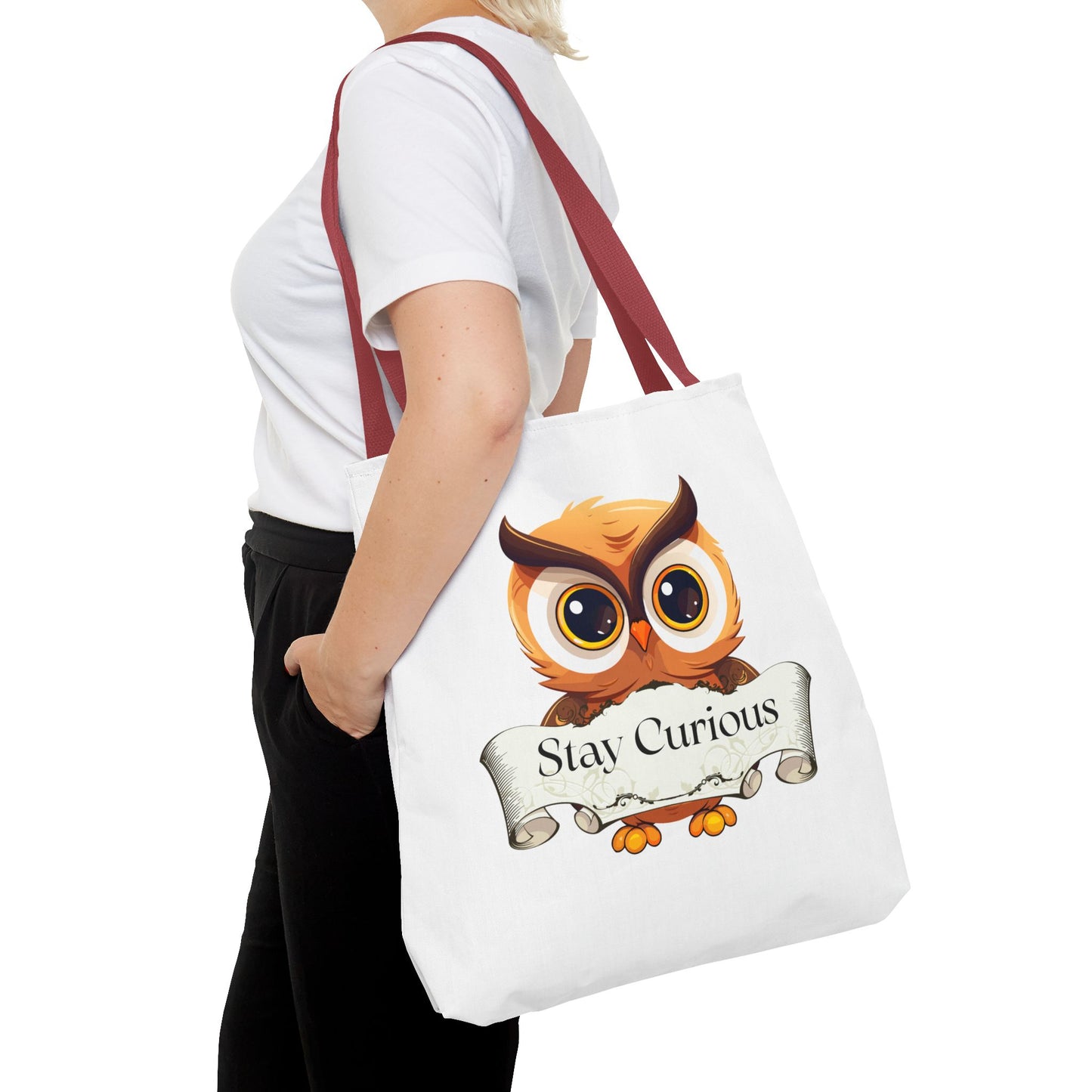 Literary Tote Bag - Stay Curous - The Dreamer's Bookshop Designs