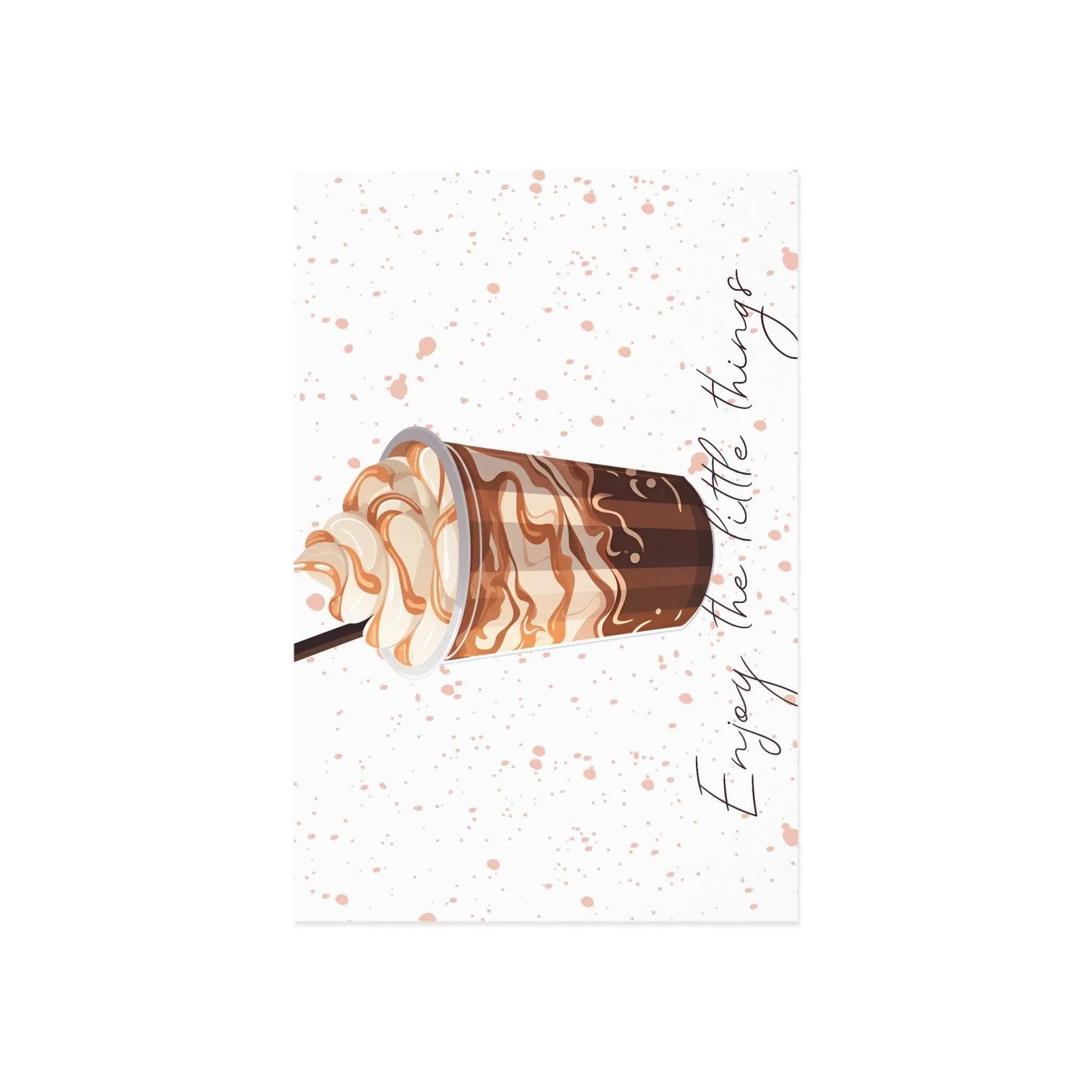 The Dreamer's Bookshop "Iced Coffee" Enjoy the Little Things Card - The Dreamer's Bookshop.