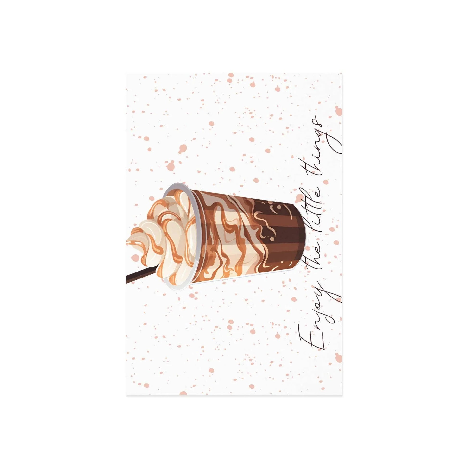 The Dreamer's Bookshop "Iced Coffee" Enjoy the Little Things Card - The Dreamer's Bookshop.