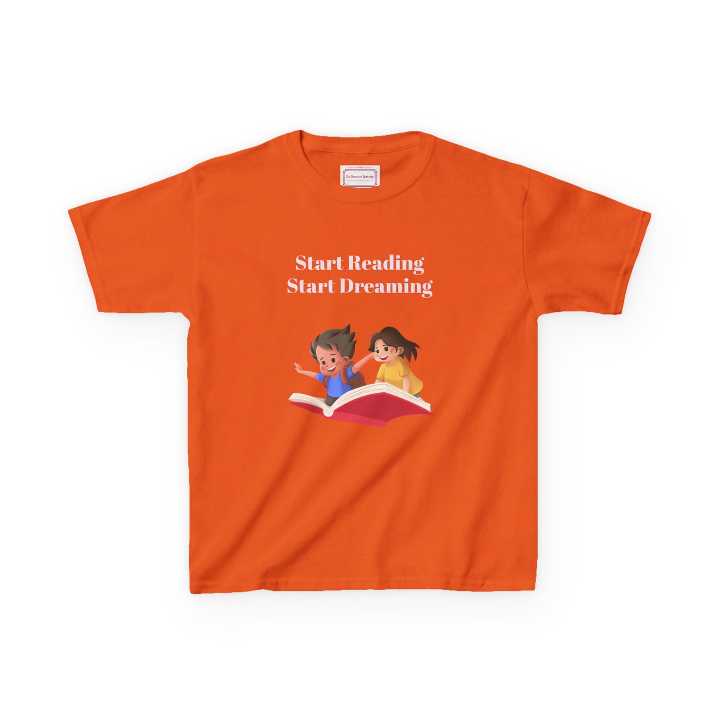 UK - Kids Heavy Cotton Tee - "Start Reading, Start Dreaming"