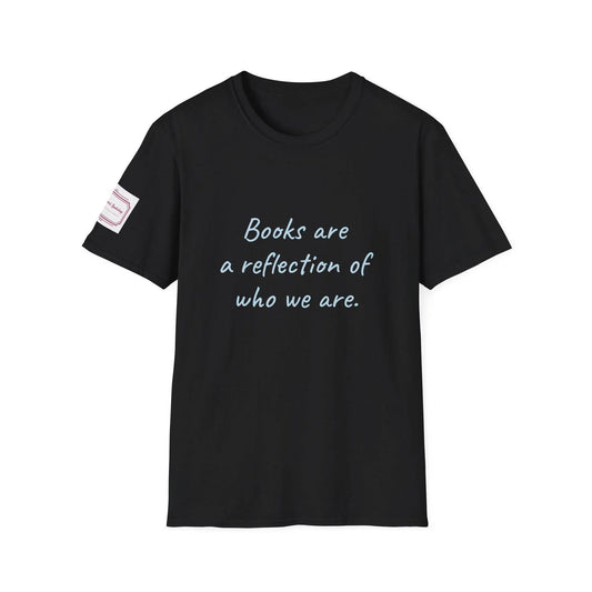 Books Are a Reflection Unisex Softstyle T-Shirt – Perfect for Book Lovers & Readers - The Dreamer's Bookshop.