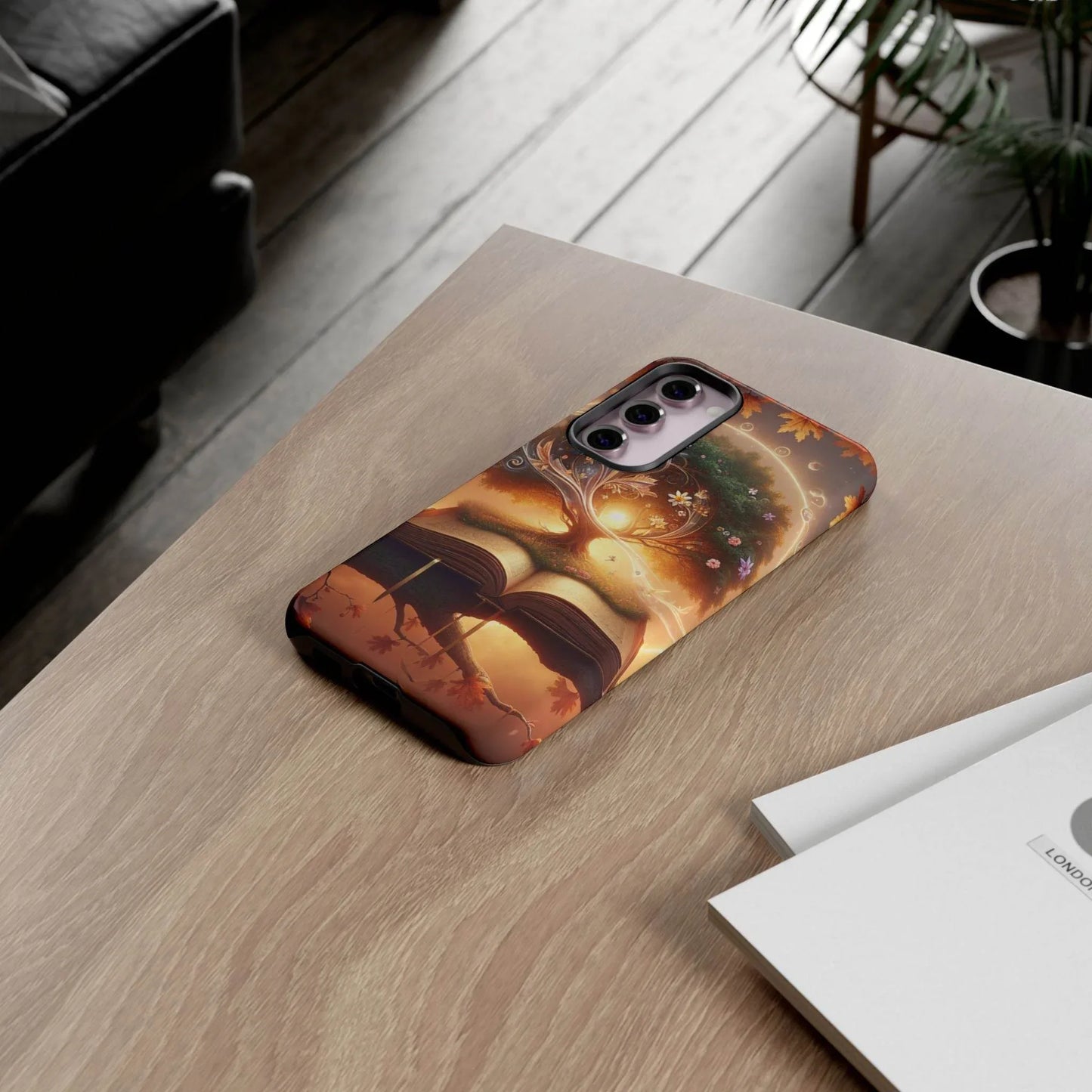 Nature-Inspired iPhone & Samsung Phone Case with Tree of Life Design - The Dreamer's Bookshop.