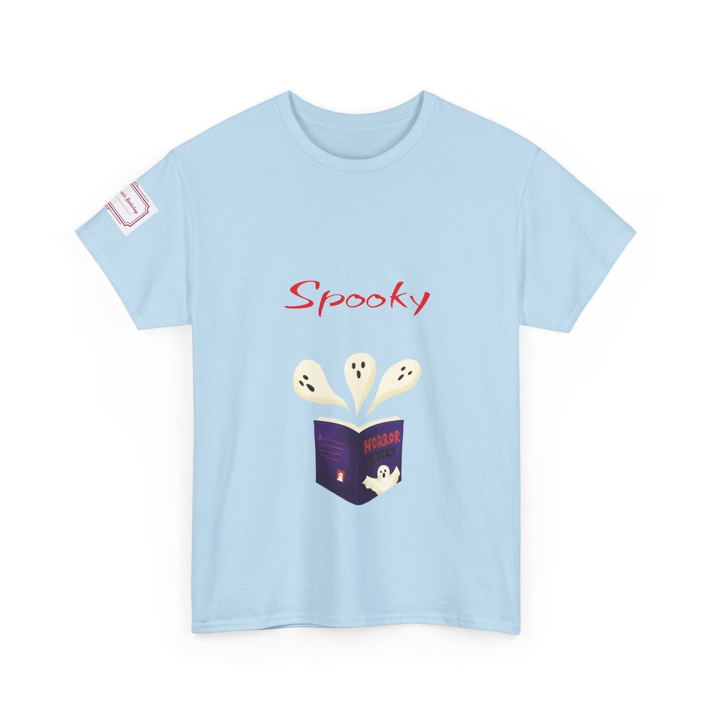 US (Ww) Fiction - Graphic Unisex Heavy Cotton Tee - Spooky Books