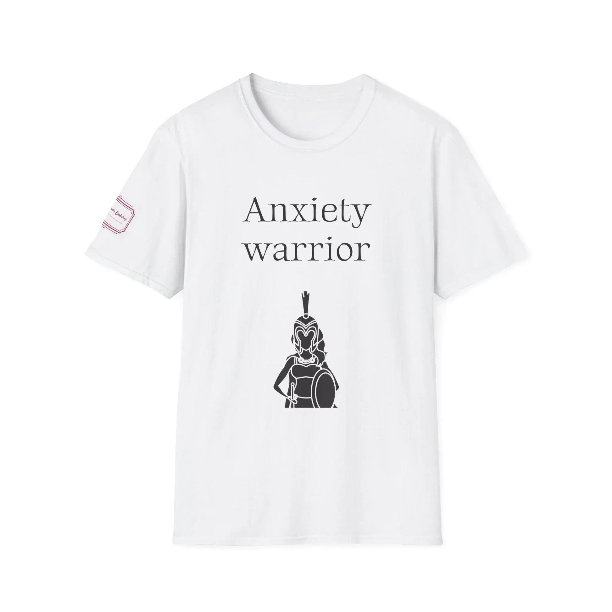 Anxiety Warrior Unisex Softstyle T-Shirt - Empowering Graphic Tee for Mental Health Awareness - The Dreamer's Bookshop.