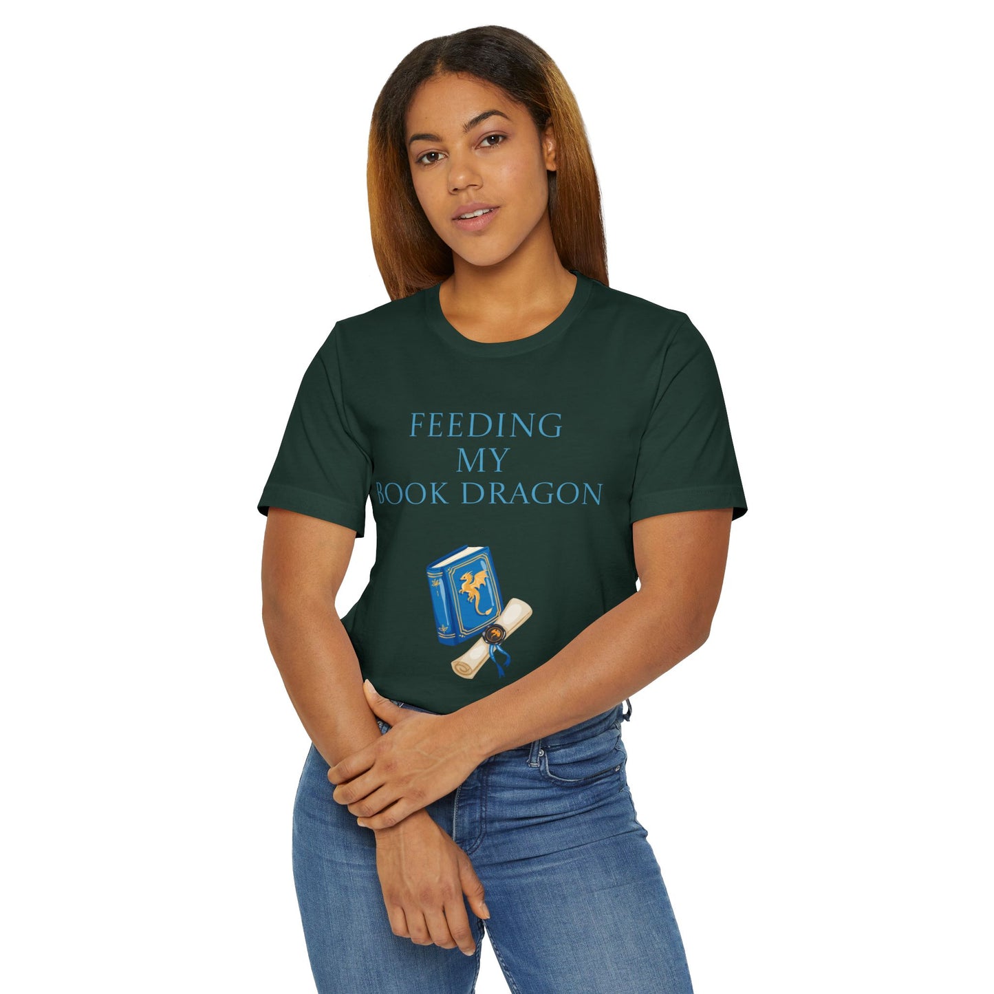 Unisex Jersey T-Shirt - Book Dragon