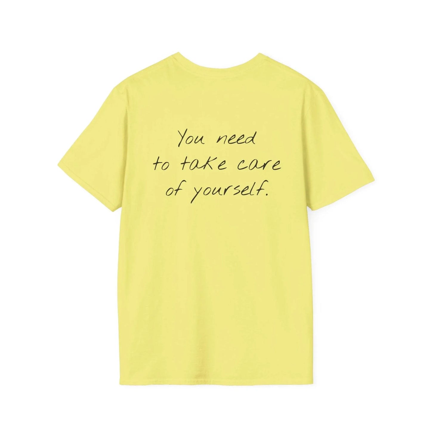 Unisex Softstyle T-Shirt - 'Take Care' Inspirational - The Dreamer's Bookshop.
