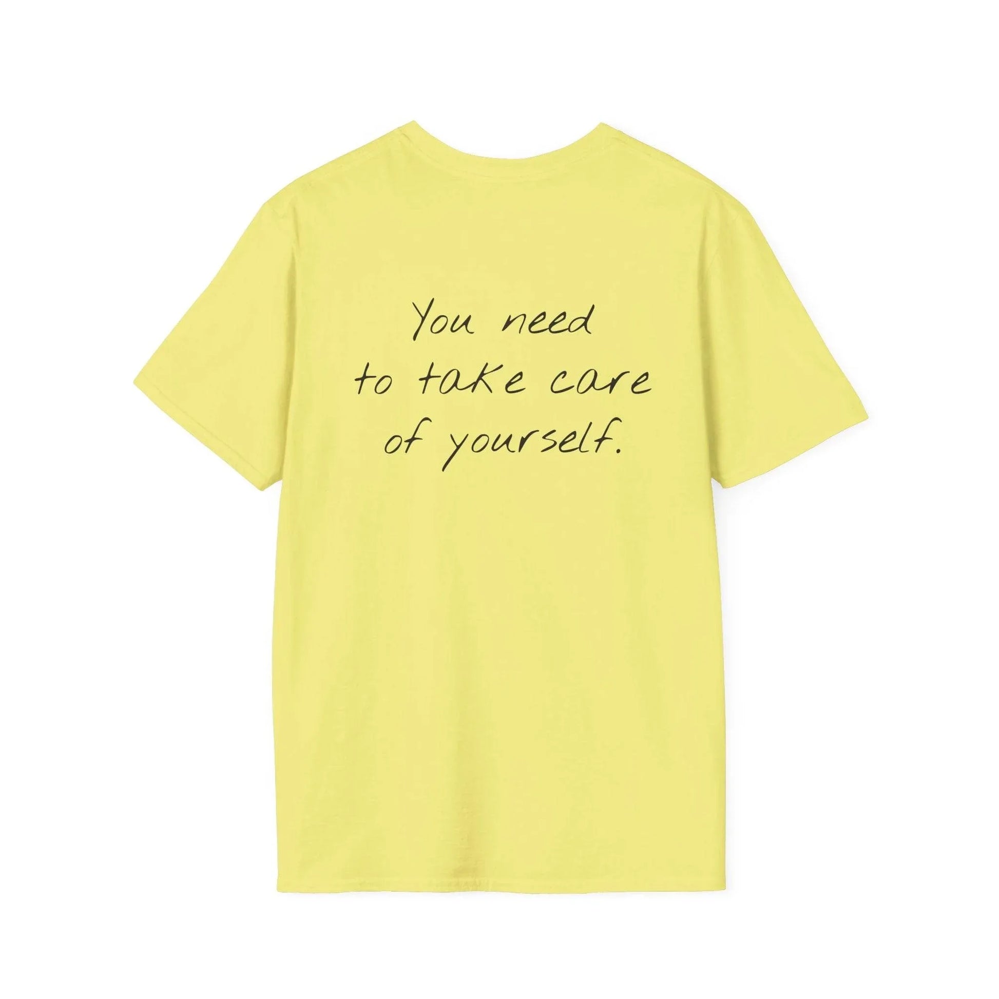 Unisex Softstyle T-Shirt - 'Take Care' Inspirational - The Dreamer's Bookshop.