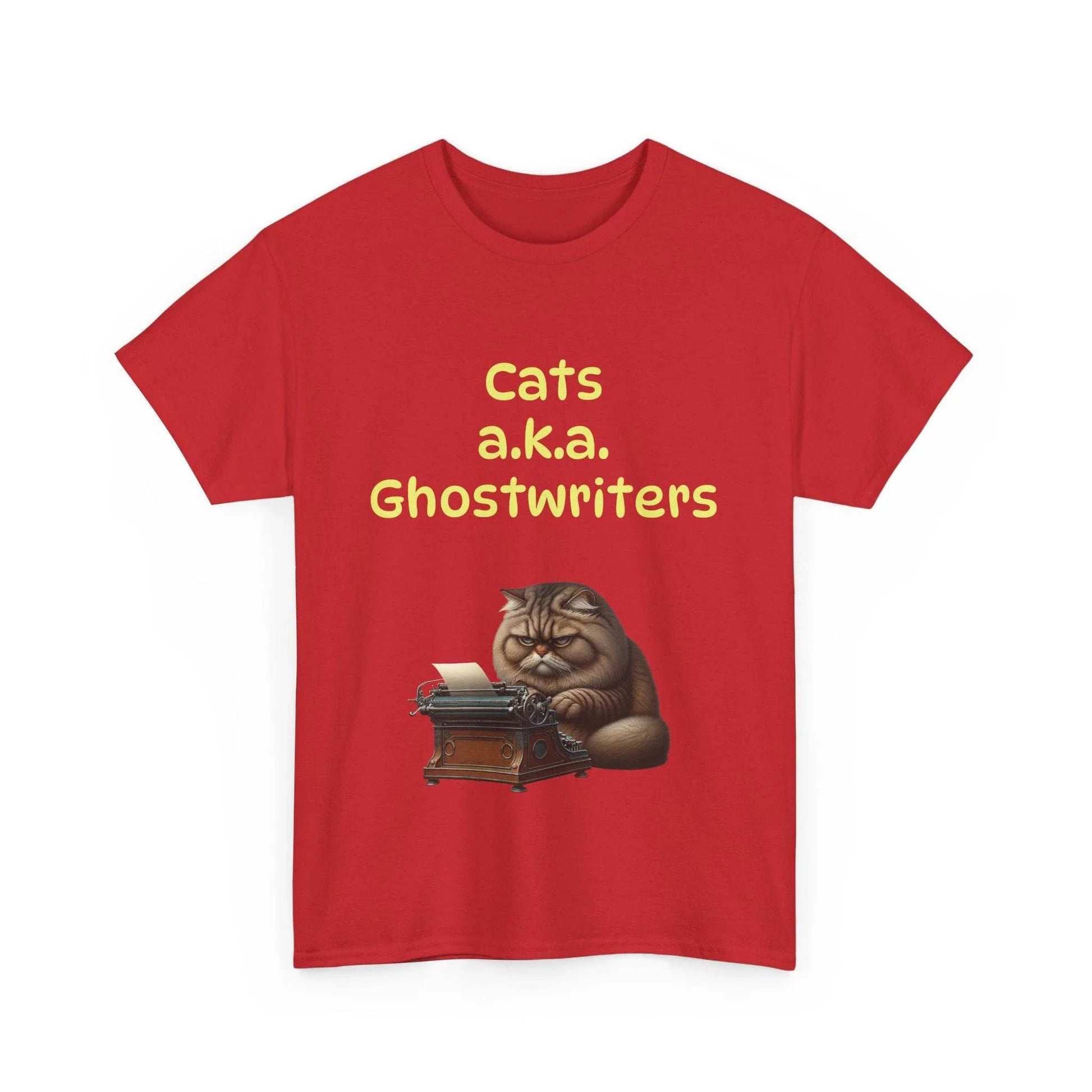 Cats Ghostwriters - A Unisex Heavy Cotton Tee - Perfect for Book Lovers - The Dreamer's Bookshop.
