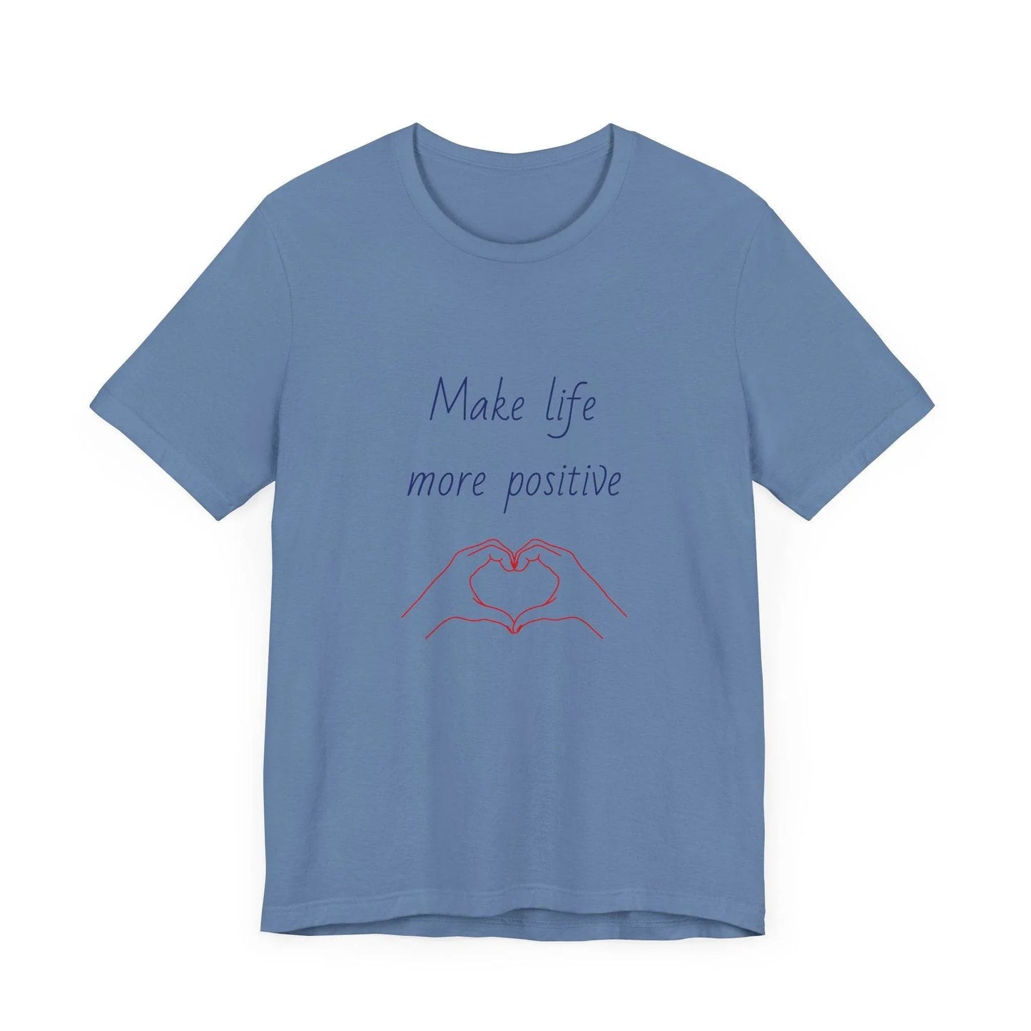 Positive Vibes Unisex Short Sleeve Tee - Make Life More Positive - The Dreamer's Bookshop.