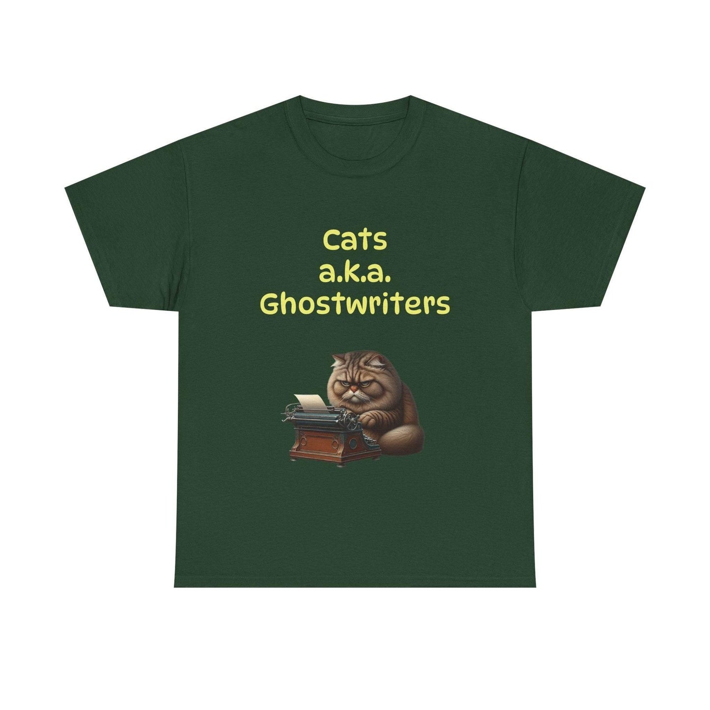Cats Ghostwriters - A Unisex Heavy Cotton Tee - Perfect for Book Lovers - The Dreamer's Bookshop.