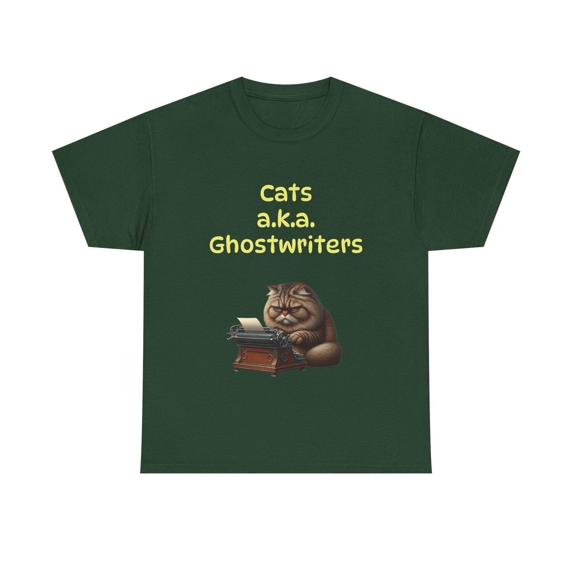 Cats Ghostwriters - A Unisex Heavy Cotton Tee - Perfect for Book Lovers - The Dreamer's Bookshop.
