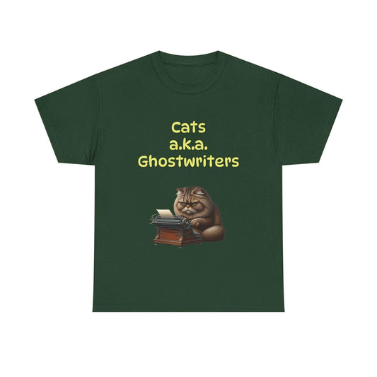 Cats Ghostwriters - A Unisex Heavy Cotton Tee - Perfect for Book Lovers - The Dreamer's Bookshop.