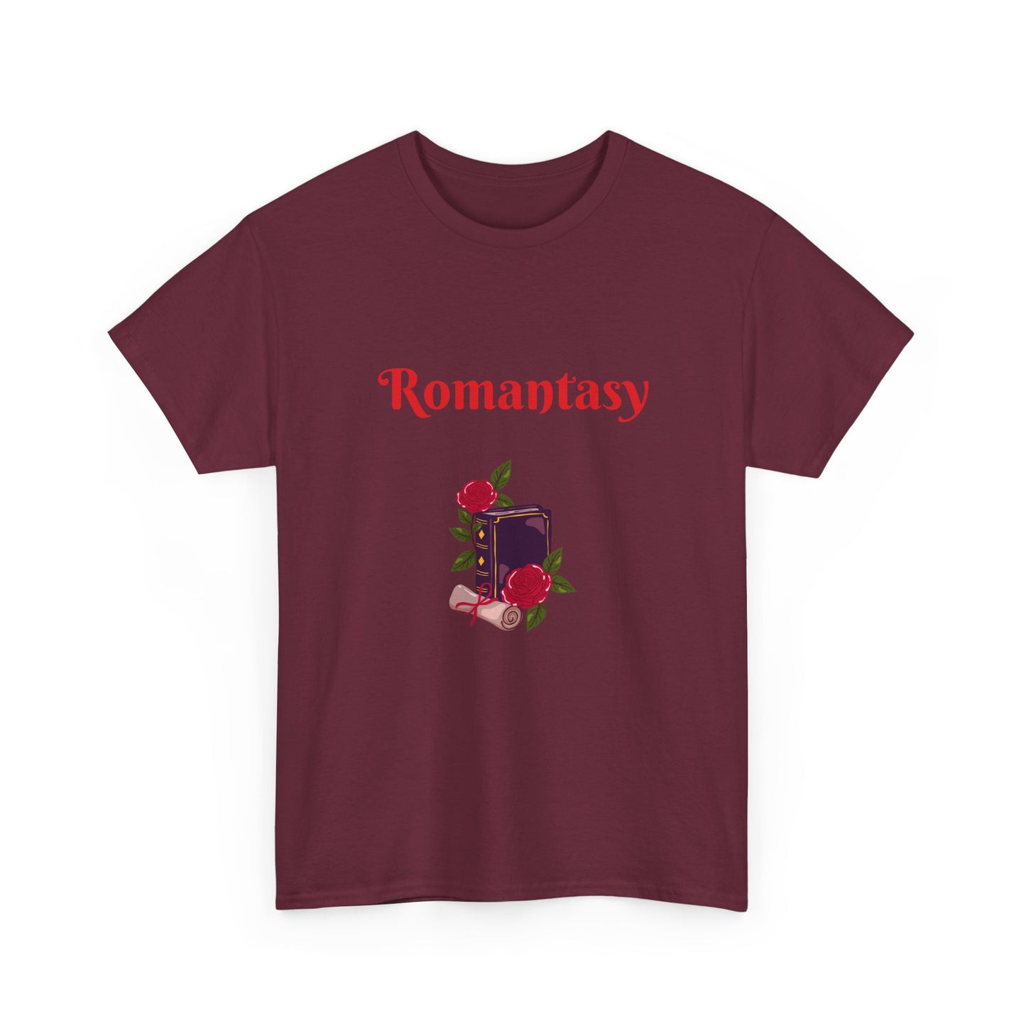 Fantasy -  Graphic Tee - Unisex Heavy Cotton T-Shirt Romantasy Books