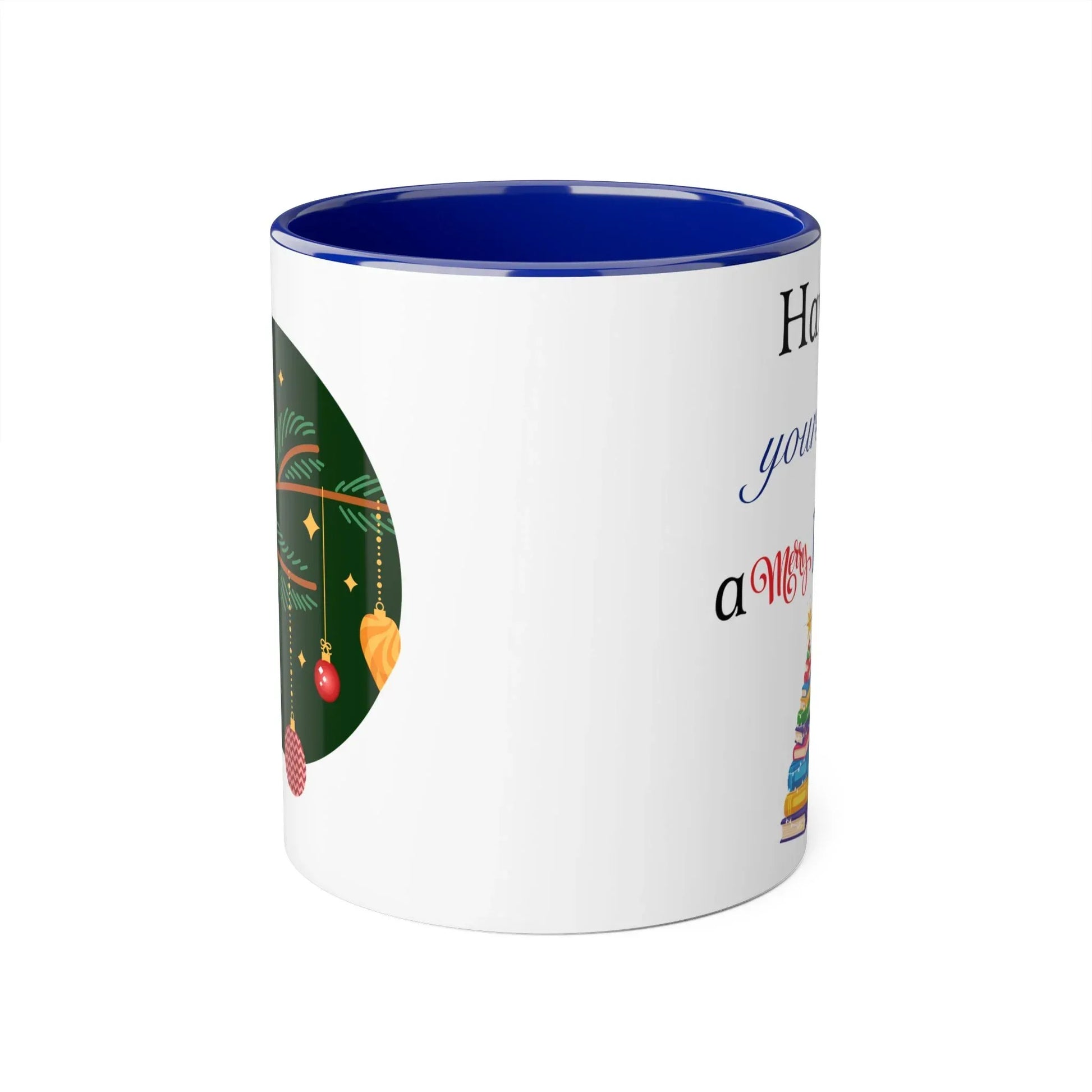 A Merry Little Bookmas Mug - 11oz Cup for Coffee Lovers - The Dreamer's Bookshop.