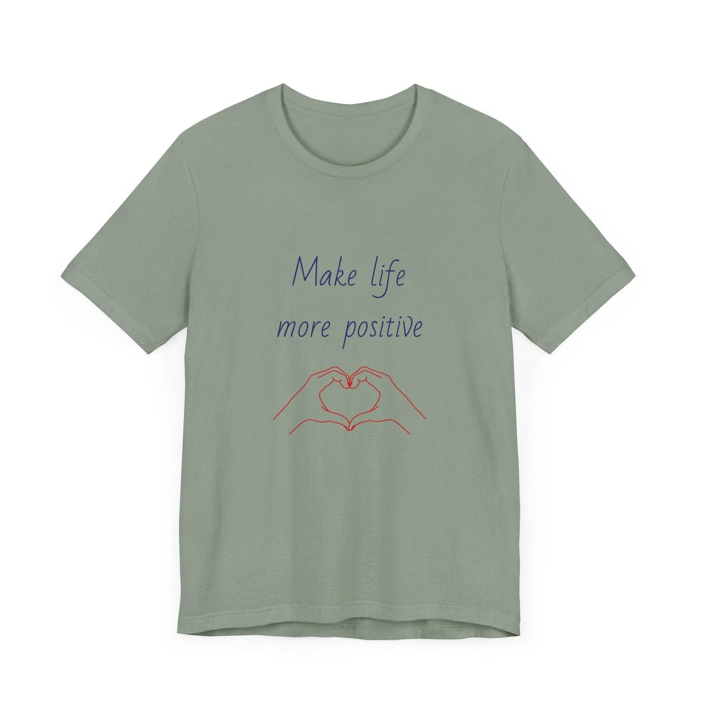 Positive Vibes Unisex Short Sleeve Tee - Make Life More Positive - The Dreamer's Bookshop.