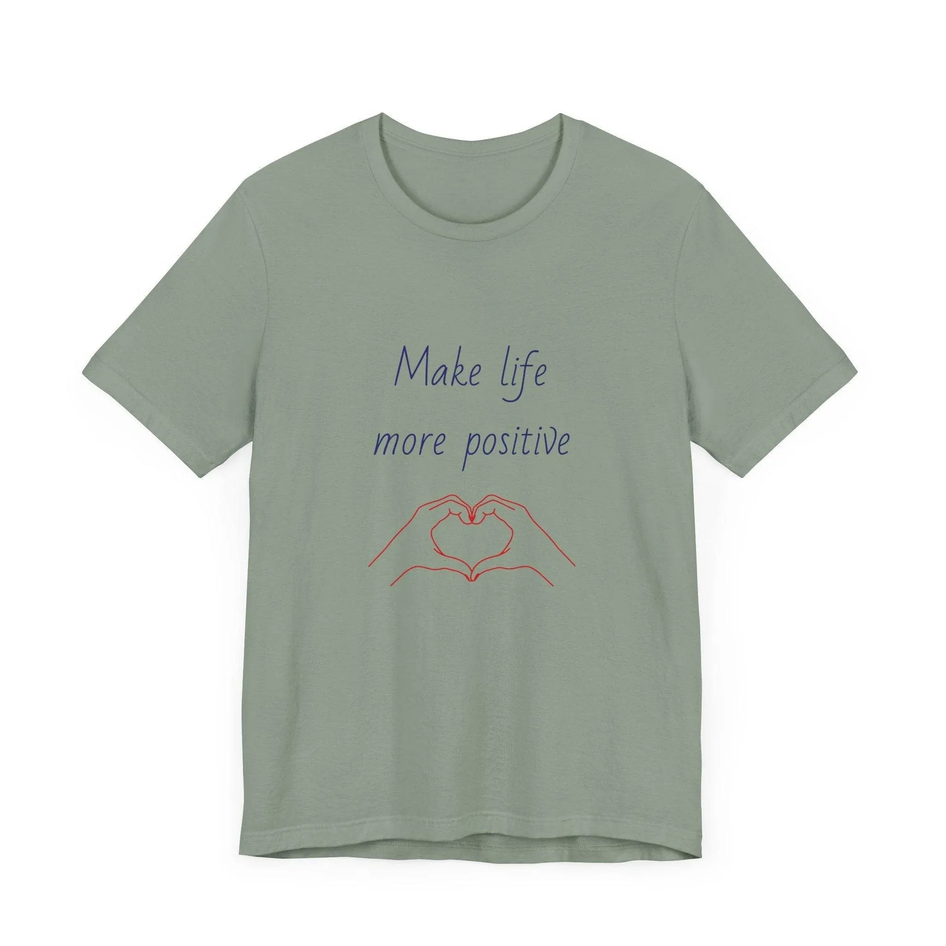 Positive Vibes Unisex Short Sleeve Tee - Make Life More Positive - The Dreamer's Bookshop.