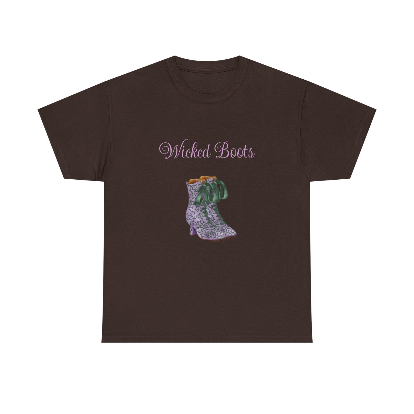 Wicked Boots Graphic Tee - Unisex Heavy Cotton T-Shirt for Nature Lovers