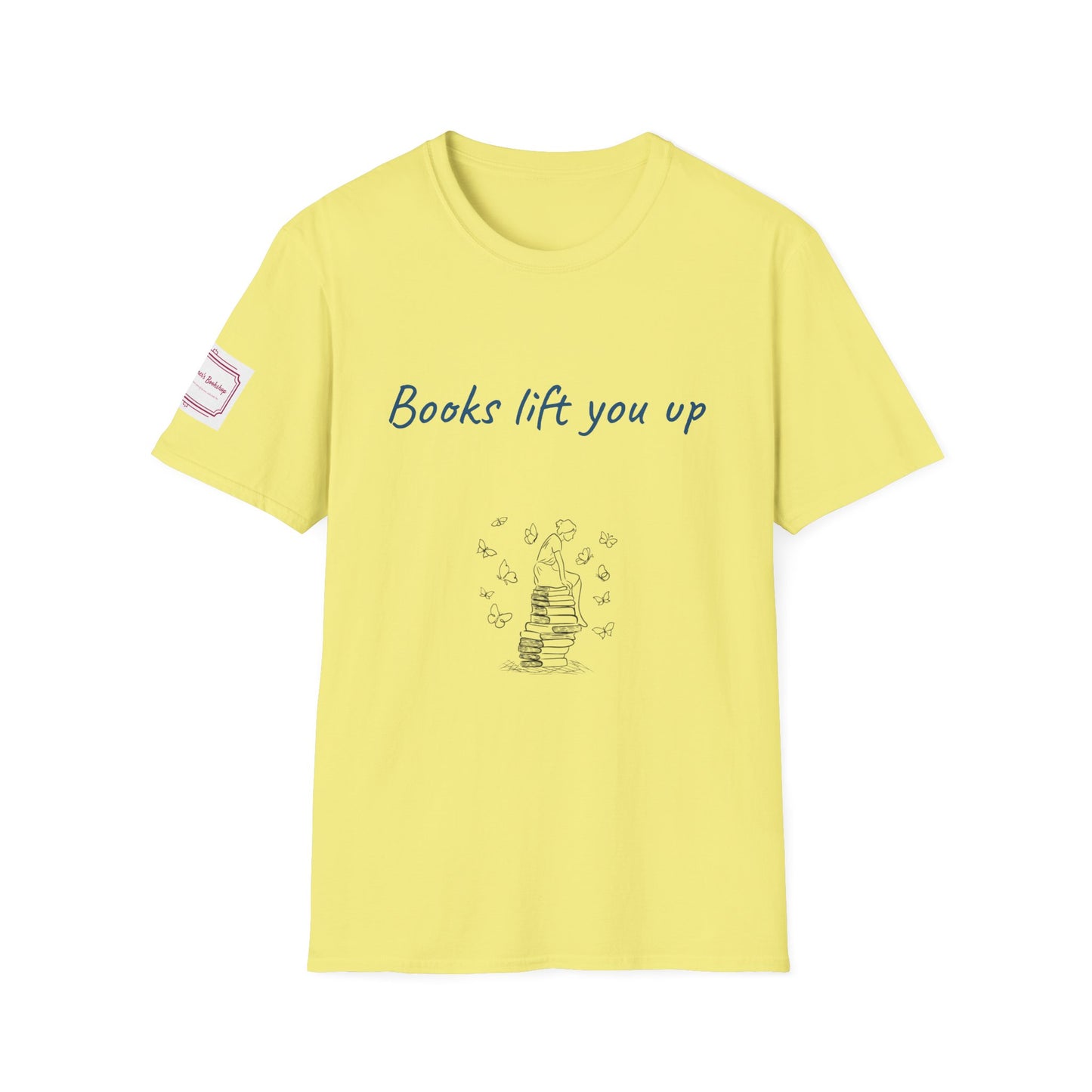 Inspirational Unisex Softstyle T-Shirt - Books Lift You Up