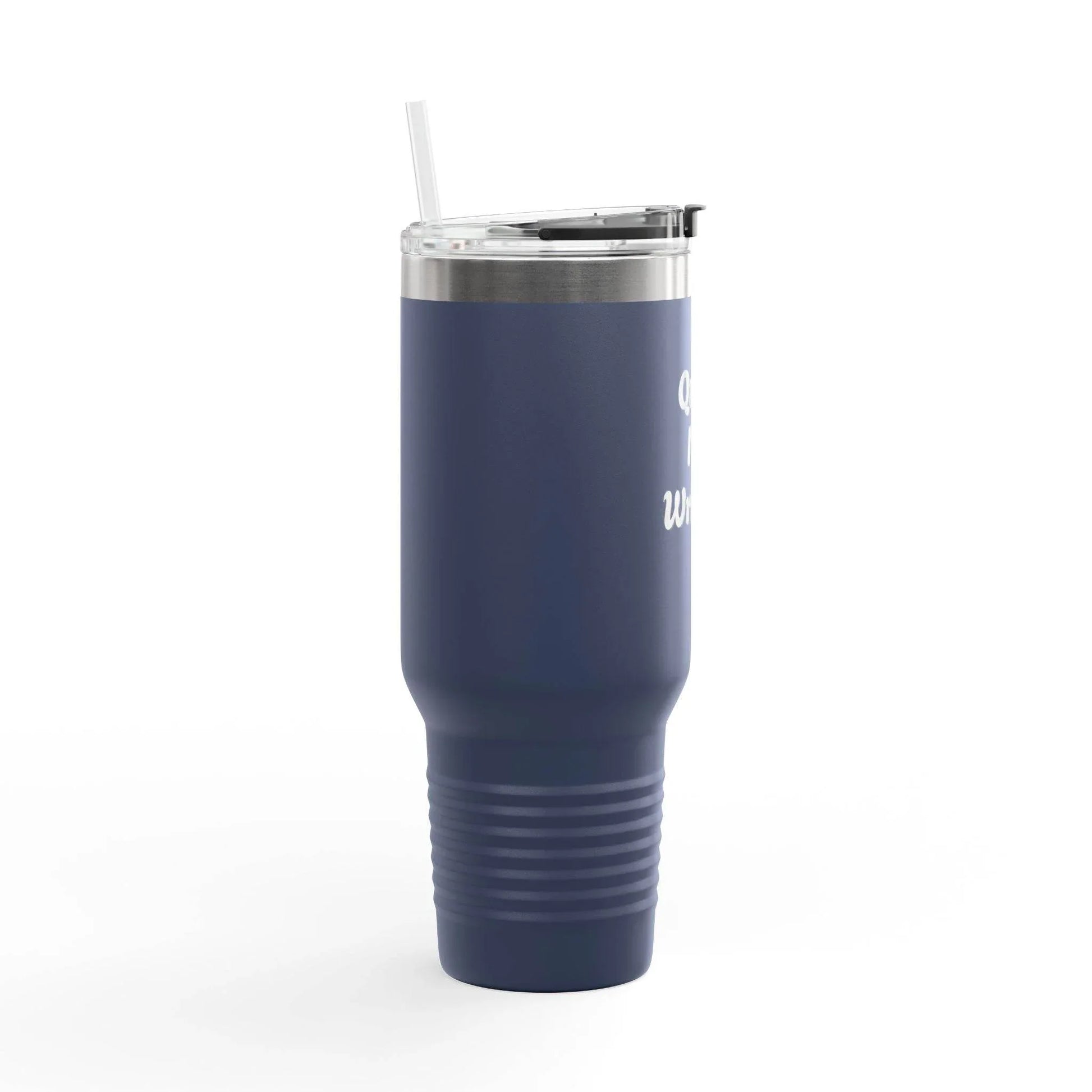 Quiet I'm Writing Insulated Travel Mug - 40oz Red Coffee Cup - The Dreamer's Bookshop.